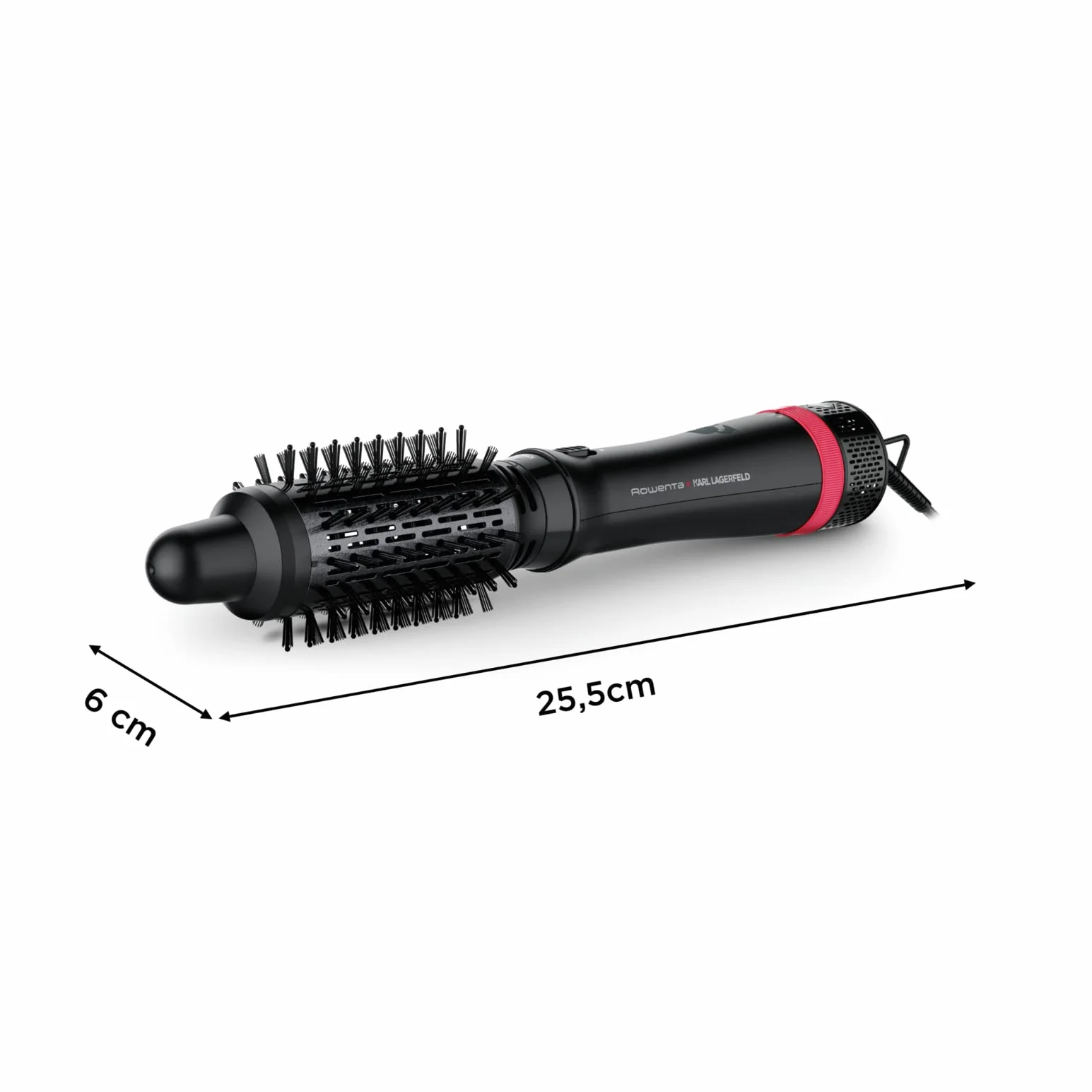 Rowenta Express Style Lokówko-Suszarka 800 W Czarny/Czerwony