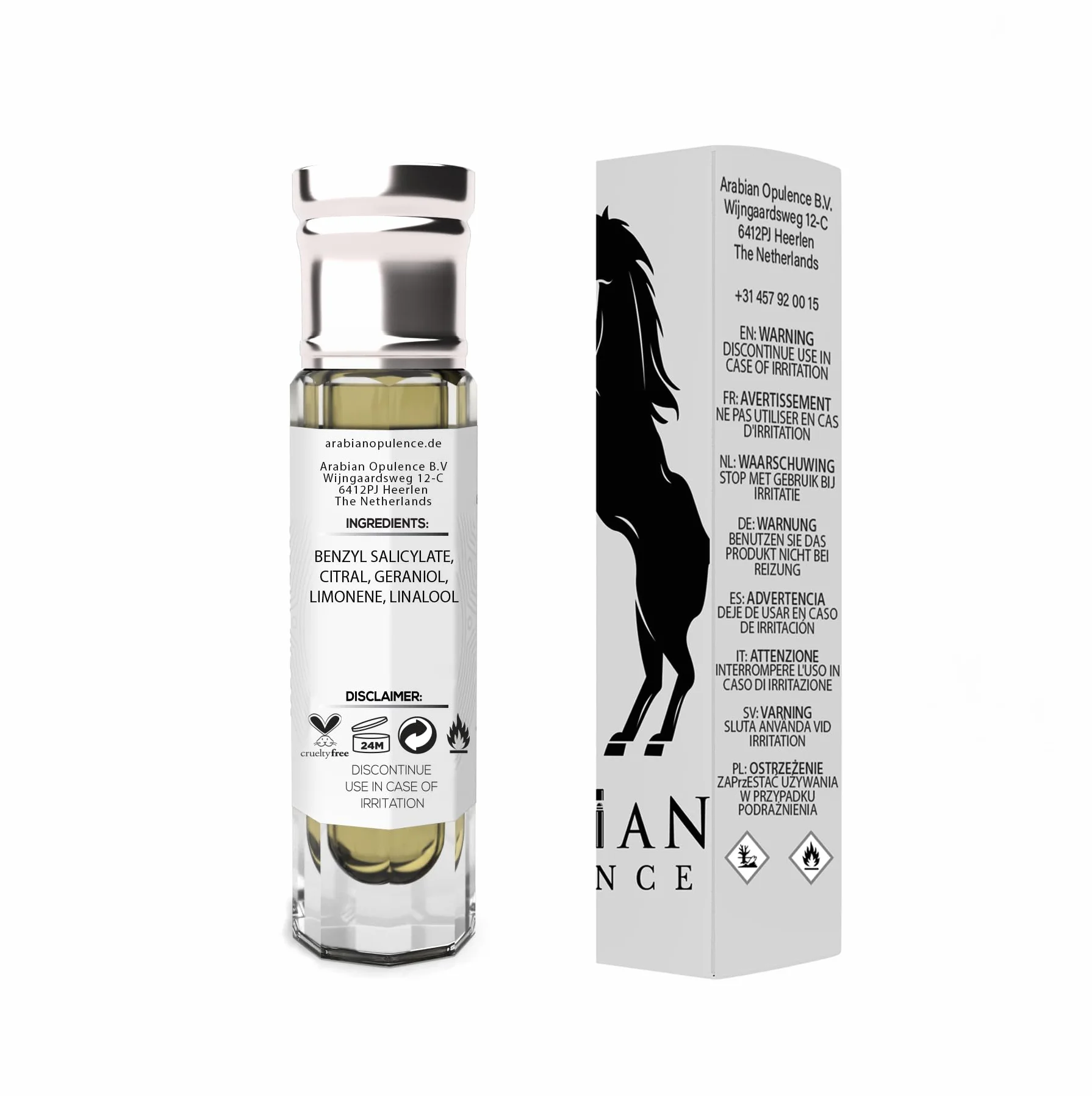 Arabian Opulence FR104 Roll-on olejek perfumowany z egipskiego piżma, skoncentrowany olejek do ciała, 6 ml
