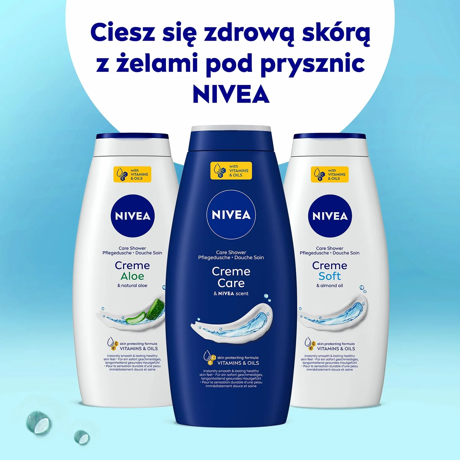 NIVEA Creme Care Kremowy pielęgnujący żel pod prysznic do ciała 750 ml