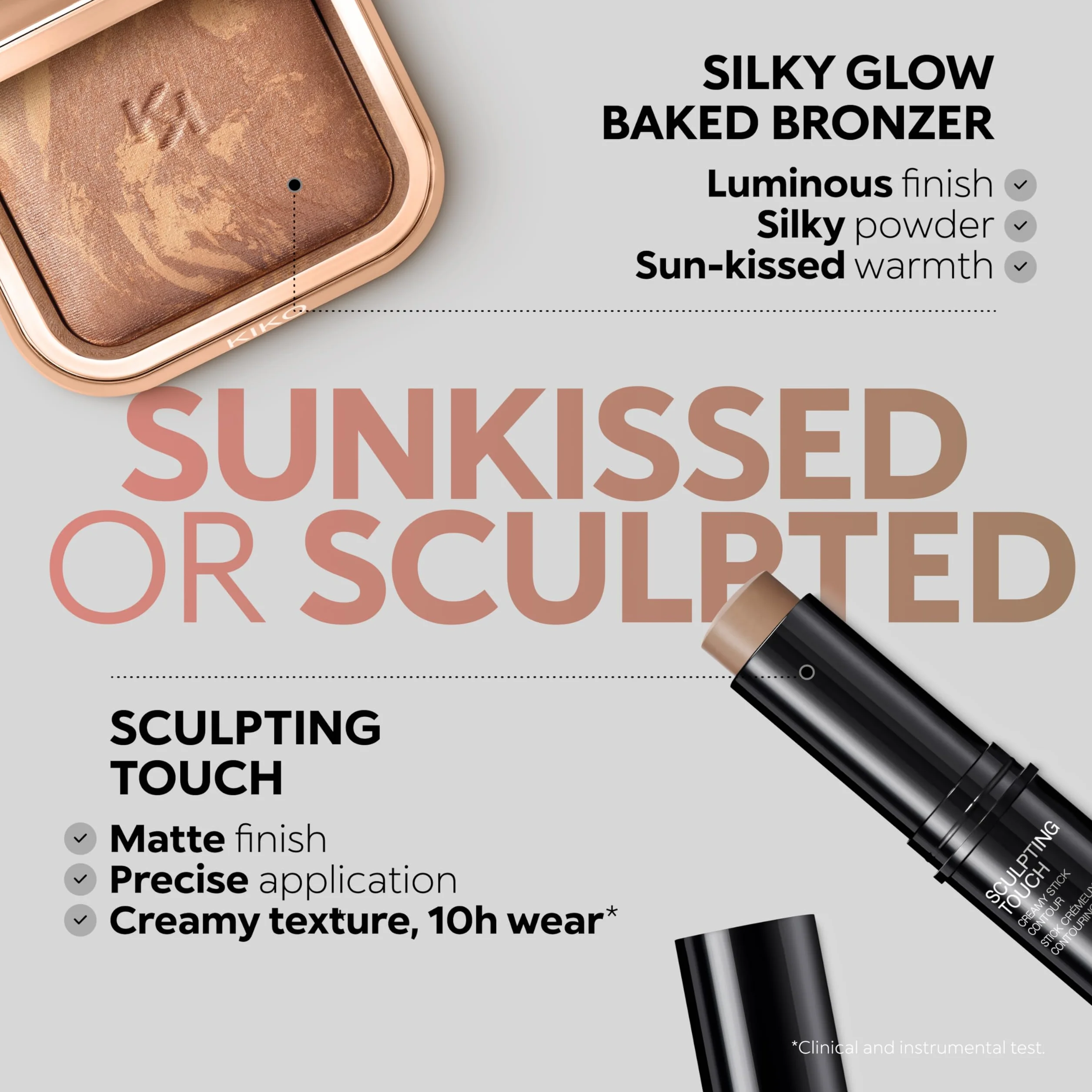 KIKO Milano Sculpting Touch Creamy Stick Contour 203 | Sztyft Do Konturowania Twarzy - Kremowa Konsystencja I Matowe Wykończenie