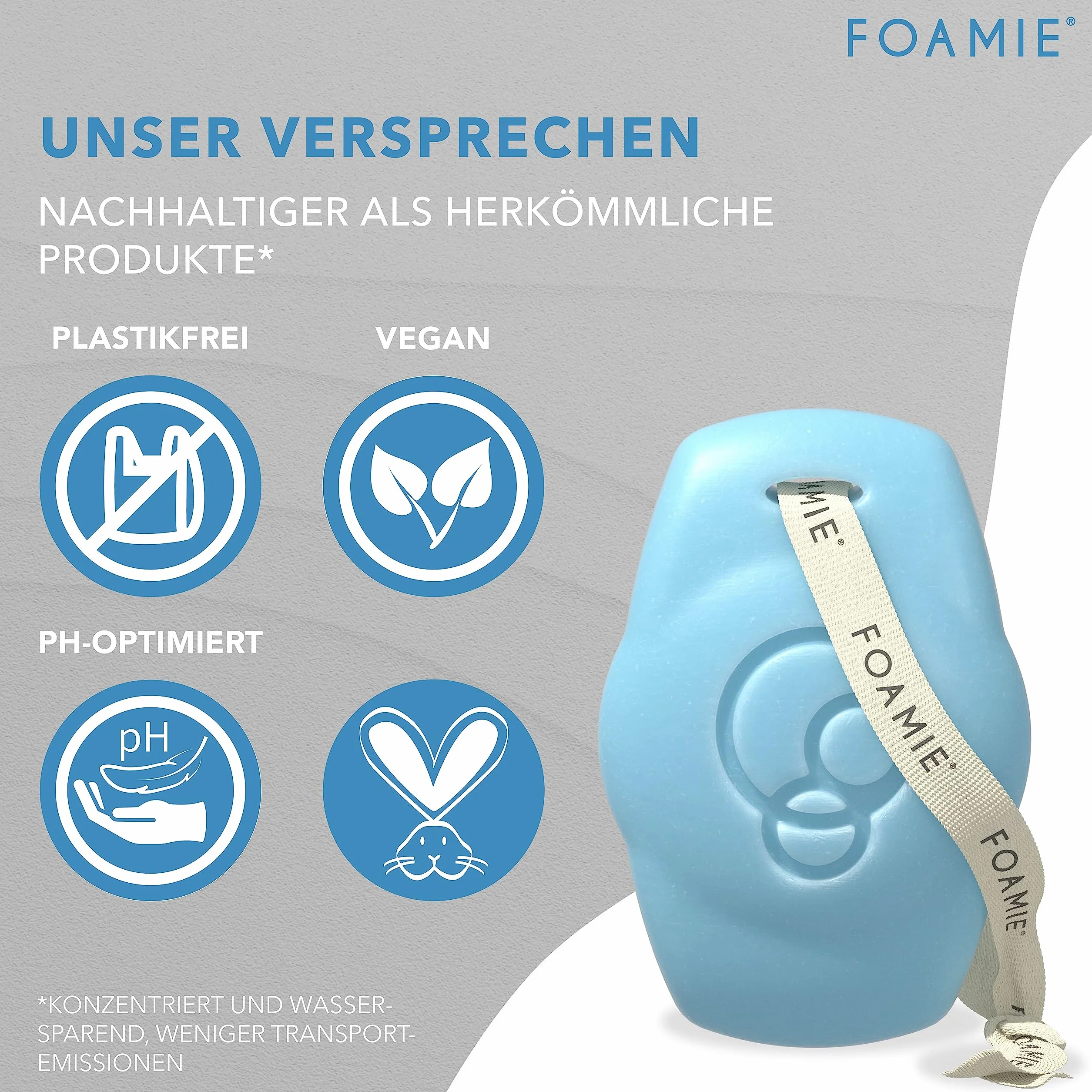 Foamie Men 3 w 1 stały żel pod prysznic i szampon, mięta wodna, cytryna, do ciała, twarzy i włosów, odświeżający zapach, delikatne czyszczenie i pielęgnacja, wegański, bez plastiku i neutralne pH, 90
