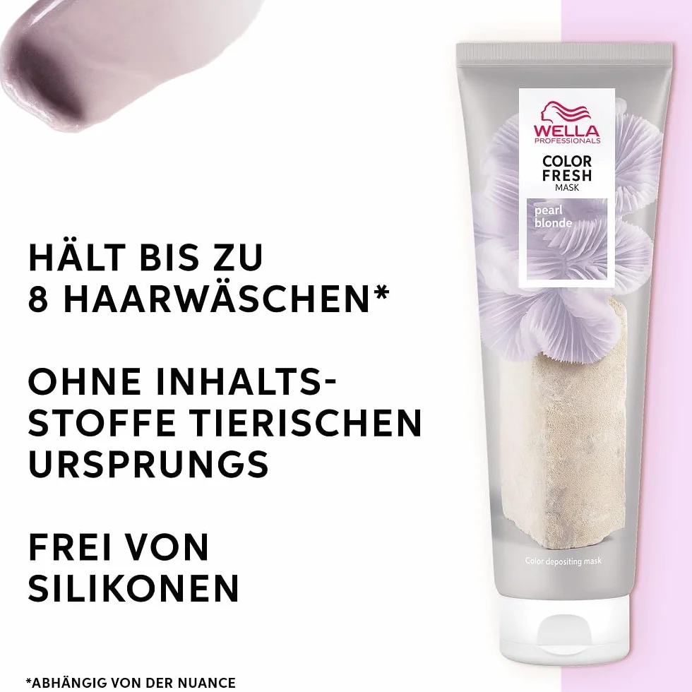 Wella Professionals Color Fresh Mask – odżywka do włosów z pigmentami do ożywiania i zmiany koloru włosów – odżywcza koloryzacja za pomocą naturalnych olejków, trwałość do 8 myć, 150 ml