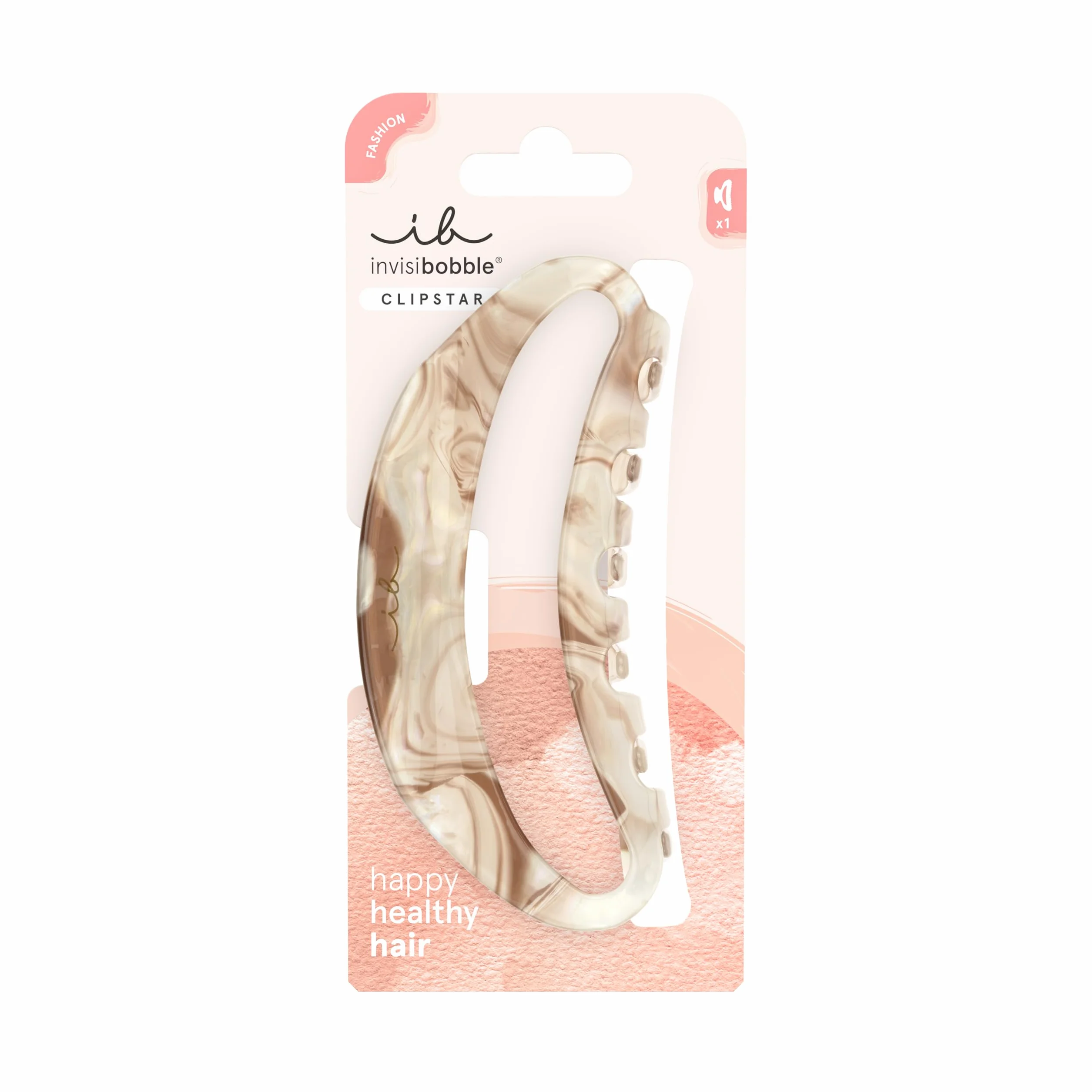Invisibobble CLIPSTAR Amber Glow Duża ciepła beżowa spinka do obszernych fryzur