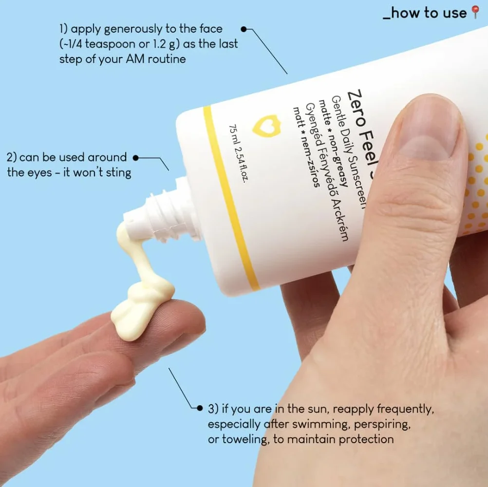 Geek & Gorgeous Zero Feel SPF 50 codzienny krem przeciwsłoneczny lekka formuła ochrona szerokopasmowa UVA-PF 30