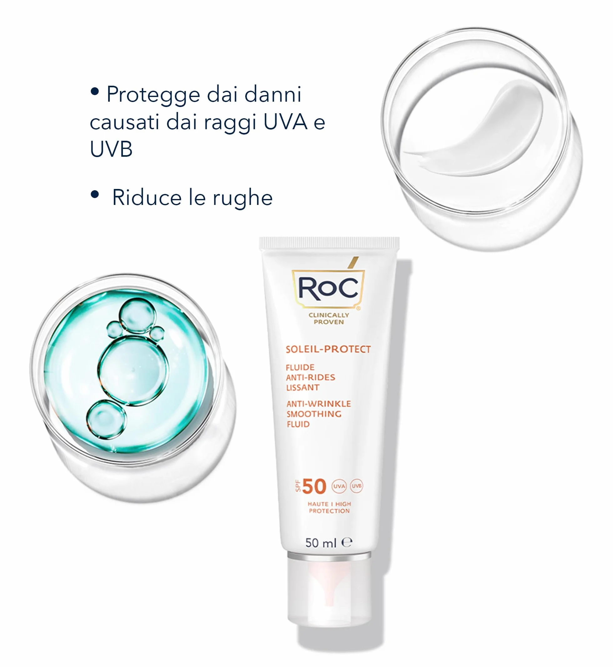 ROC Soleil-Protect Anti-Wrinkle Smoothing Fluid SPF50 50 ml