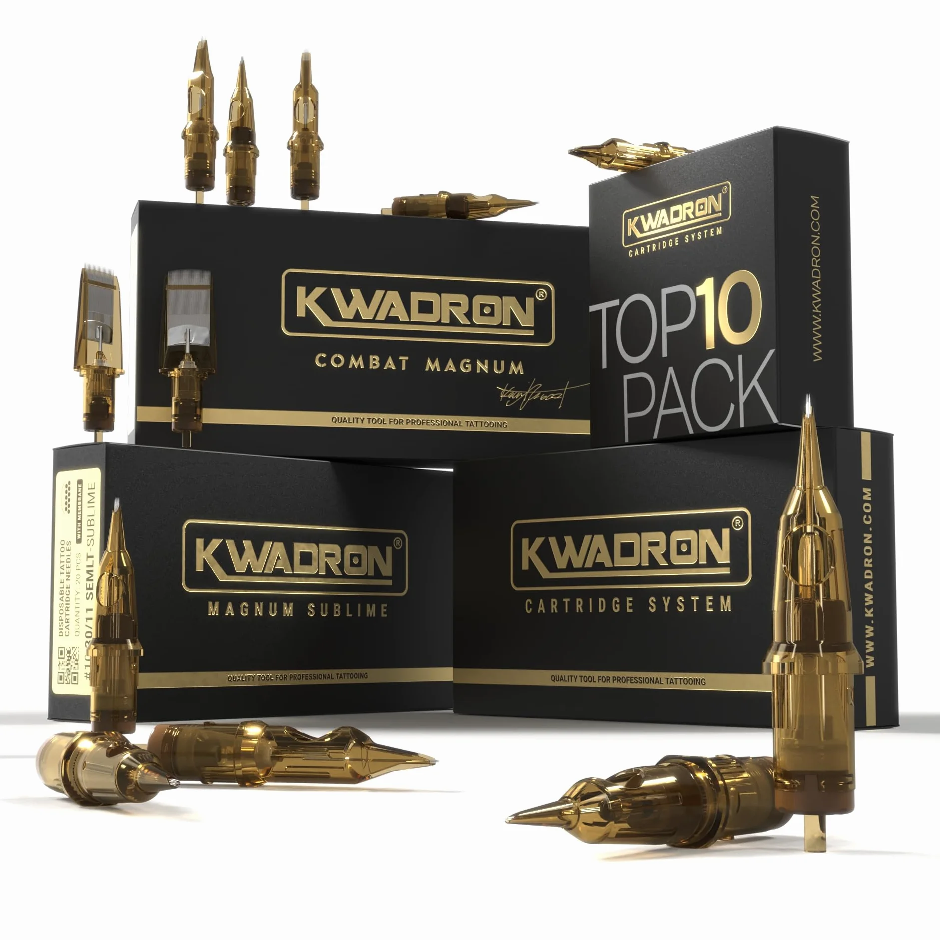 Kwadron Tattoo Cartridge System Round Liner Long Taper 0,25 mm 1RL 3 RL 5RL 7RL 9RL 13 RL (1RL) 20 pcs (25/7RL (20pcs))