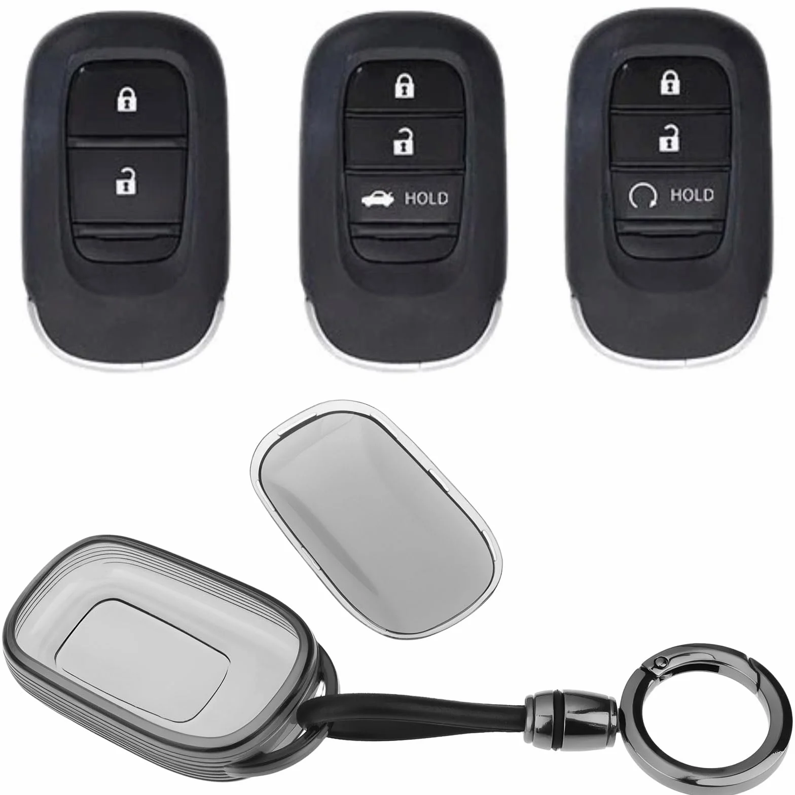 Miękka osłona breloka TPU kompatybilna z Honda Accord Civic CR-V HR-V ZR-V Vezel 2022-2025