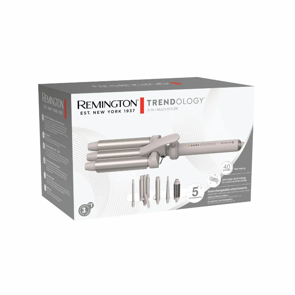 Remington lokówka do włosów 5w1 multistyler CI41MS5 ceramiczne końcówki 13-33mm LED 130-210°C