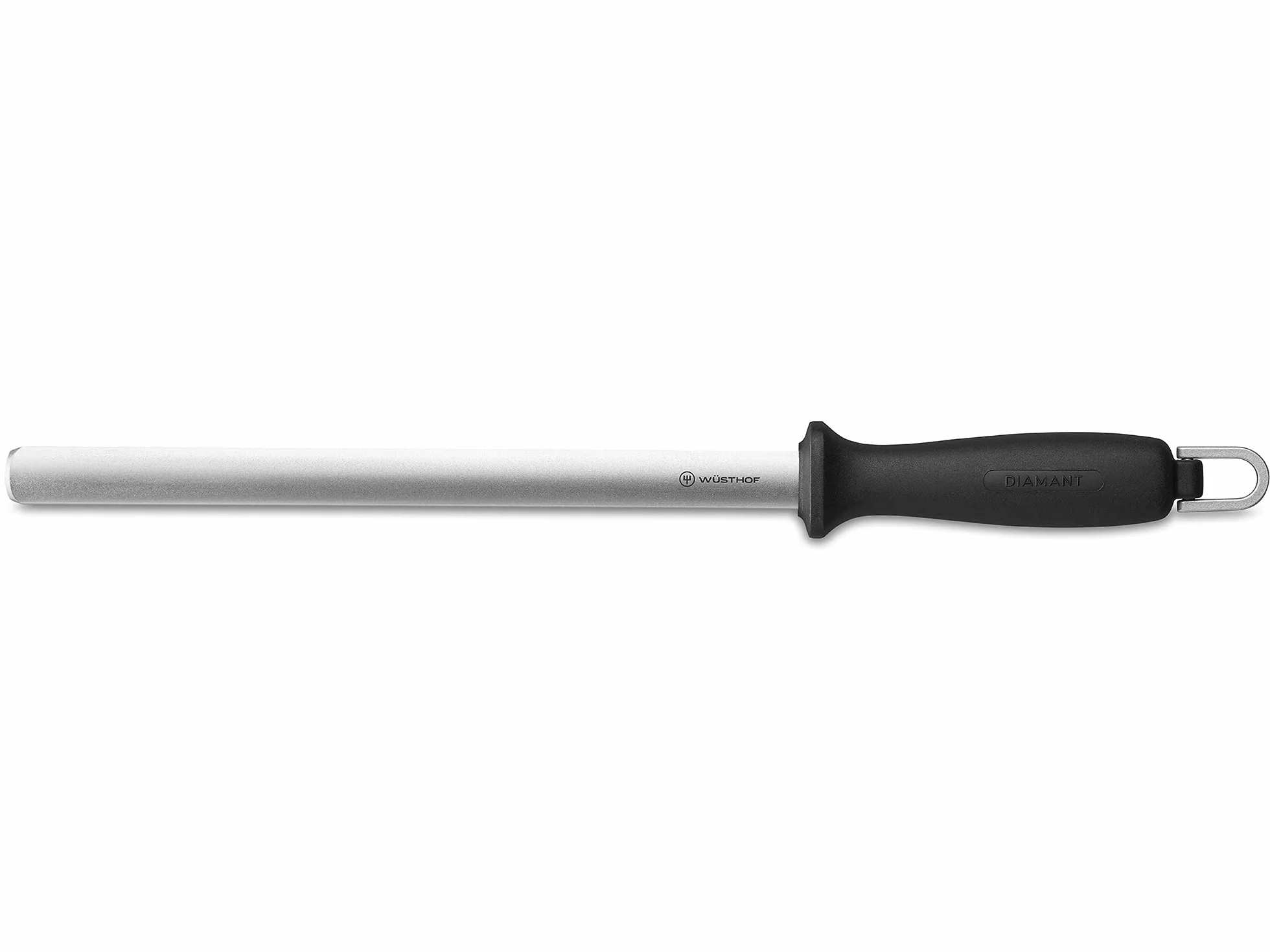 WÜSTHOF Diamentowa ostrzałka 26 cm drobna, czarna/srebrna