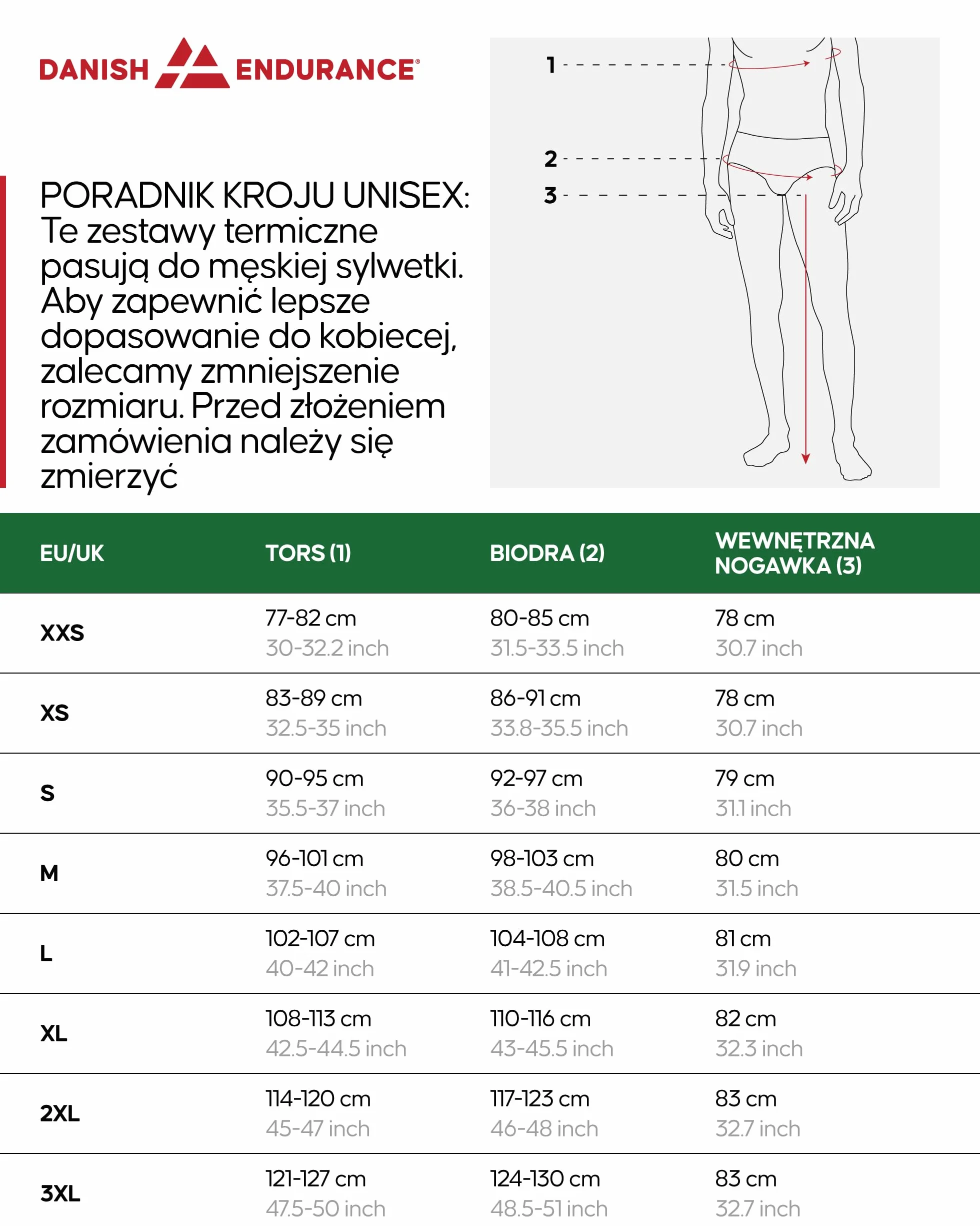 DANISH ENDURANCE Komplet Bielizny Termicznej, Męski i Damski, Koszulka z Długim Rękawem i Kalesony Unisex, Legginsy Termoaktywne z Materiałów z Recyklingu, Oddychająca, Odprowadzająca Pot