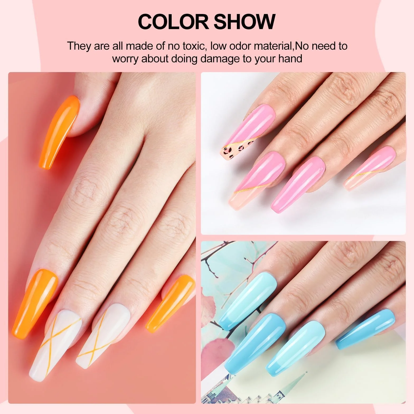 COSCELIA Zestaw żelowych paznokci UV LED 20 kolorów lakier półtrwały narzędzia do manicure
