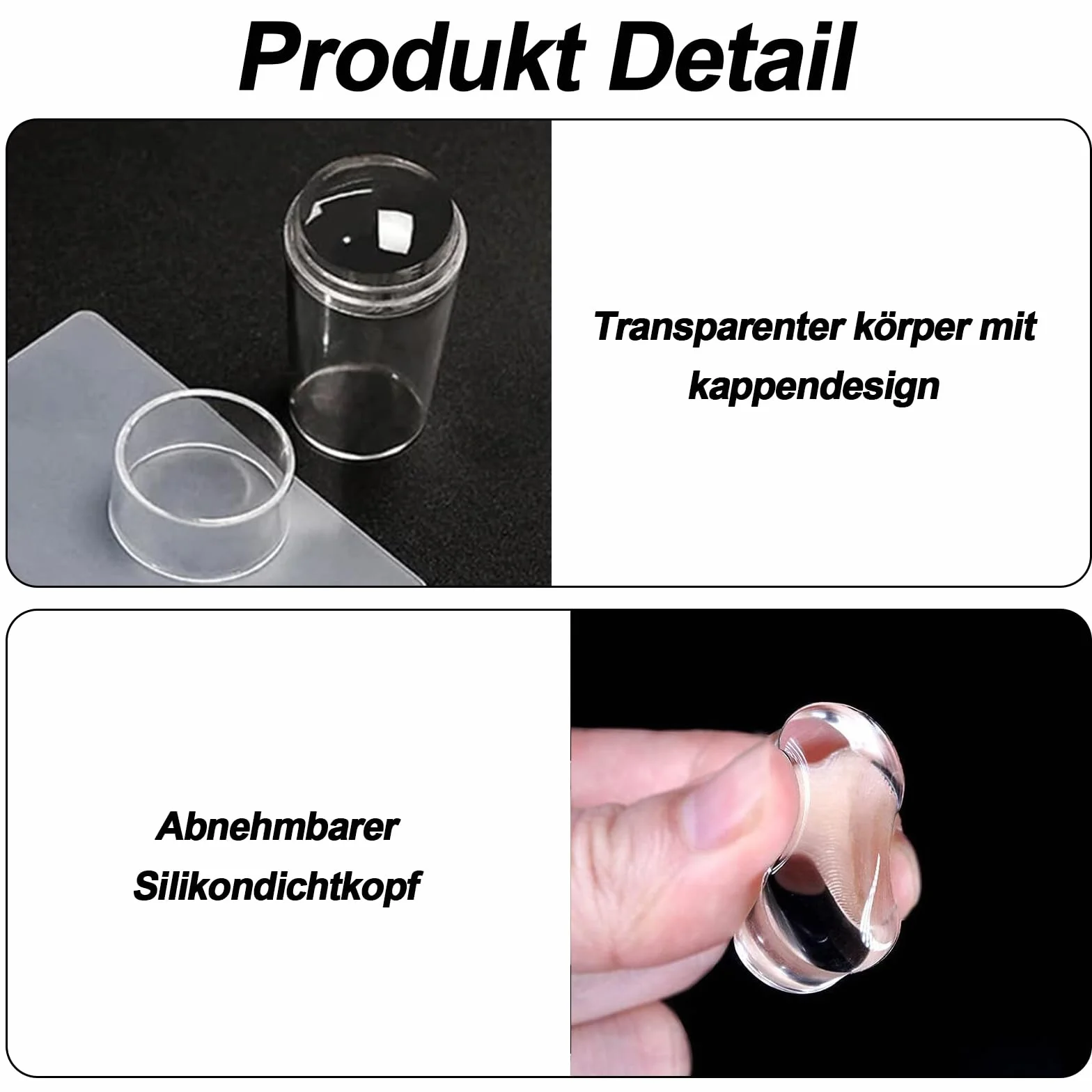 Szablony do paznokci, 3 sztuki stempli do paznokci, zestaw stempli do paznokci, szablony, stemple artystyczne, do manicure "zrób to sam"