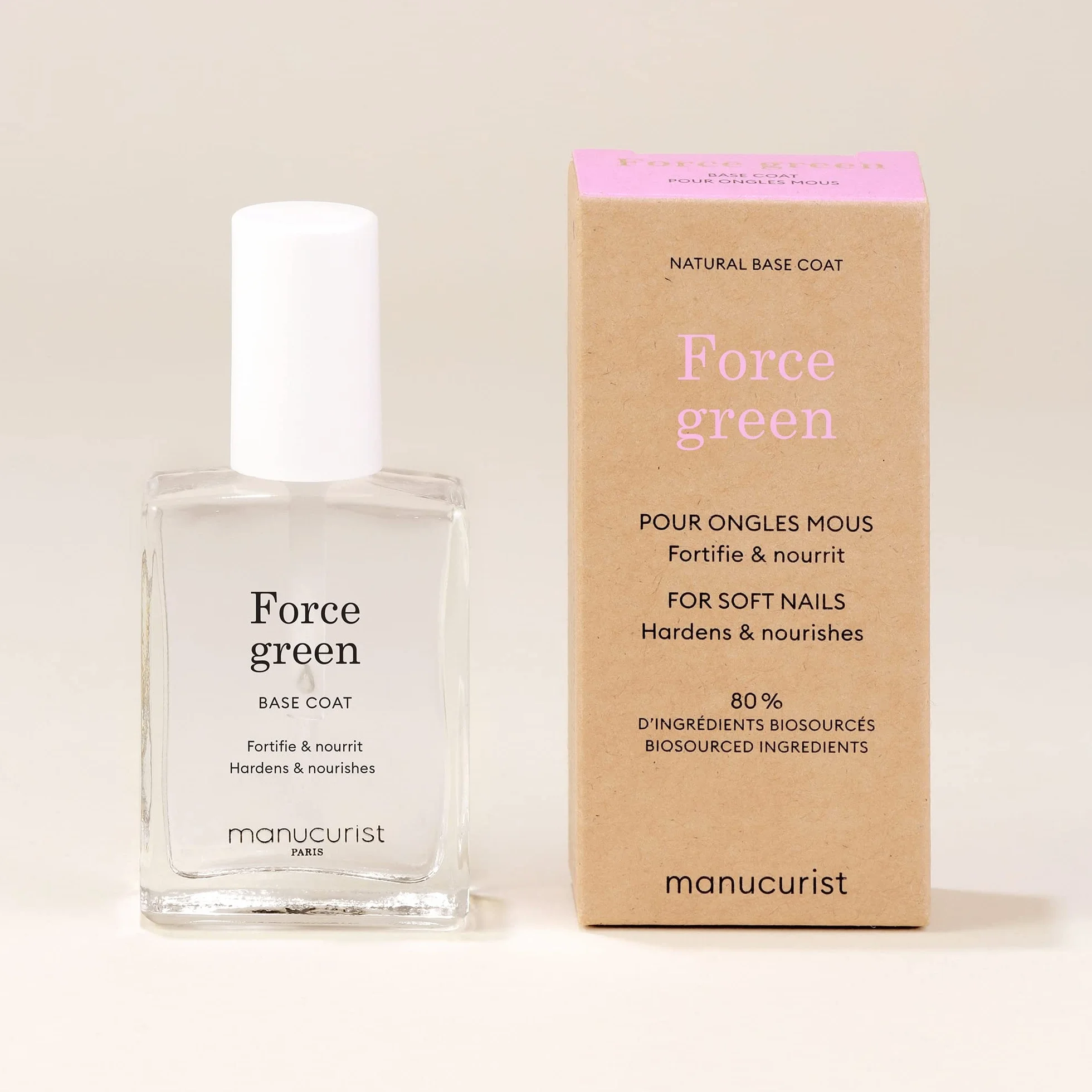 Podstawa Coat Force Green 15ml Pielęgnacja paznokci Miękka i łamliwa