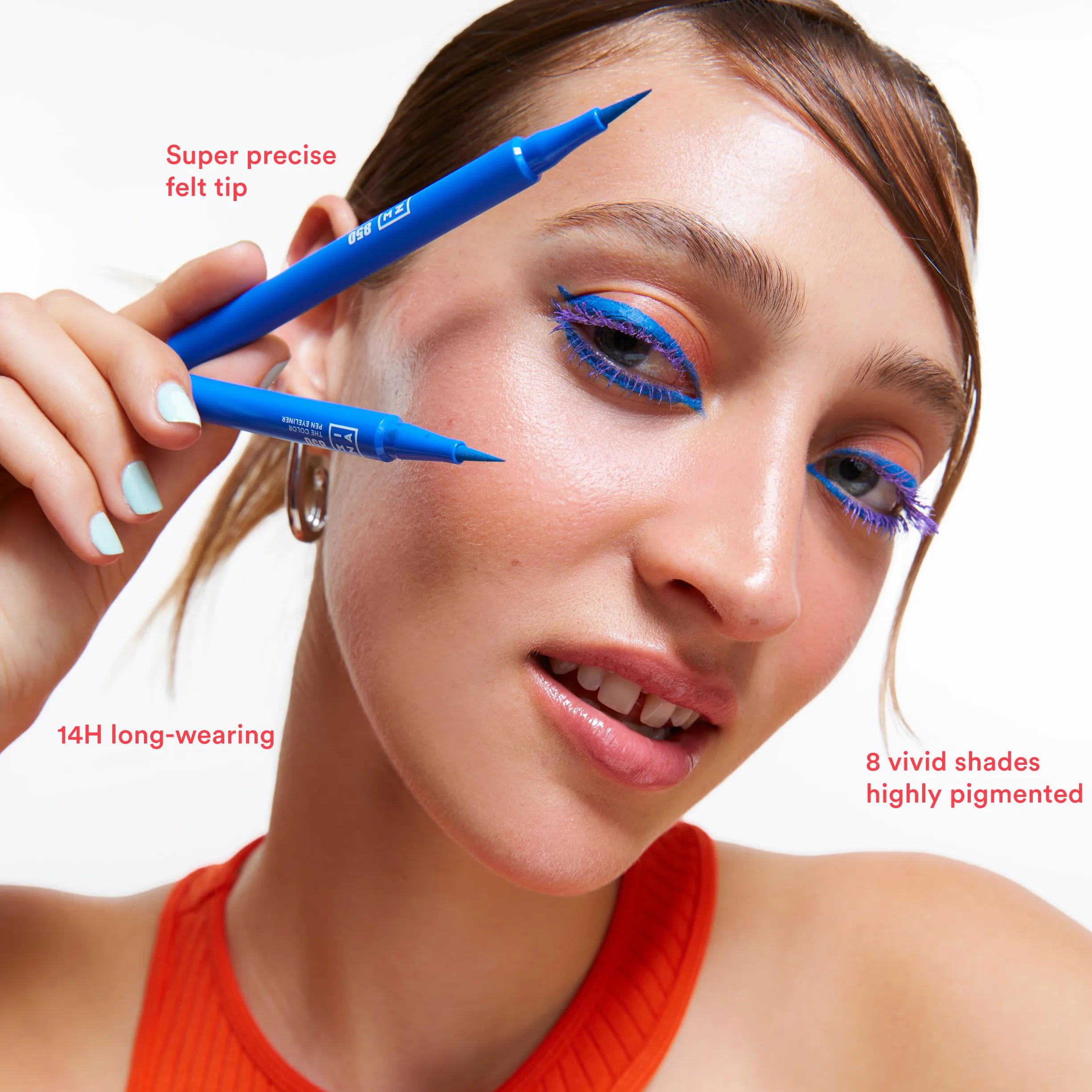 3INA MAKEUP - The Color Pen Eyeliner - Róż do każdego odcienia skóry - Jego miękka i bardzo łatwa w rozcieraniu formuła - Vegan - Cruelty Free