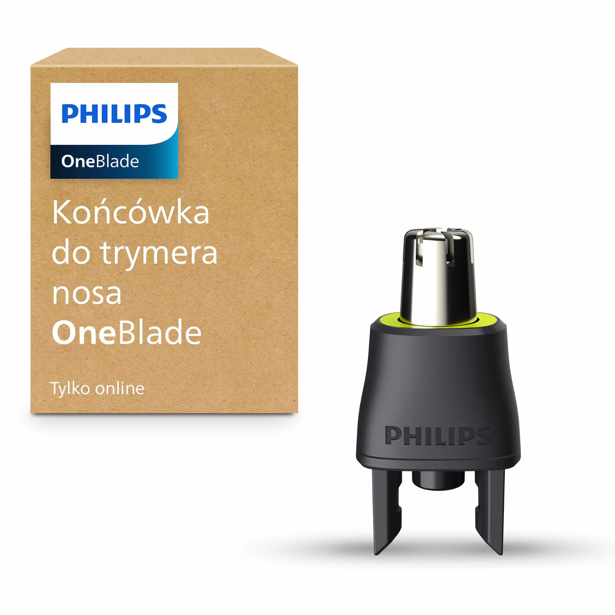 Nasadka trymera do nosa Philips OneBlade, kompatybilna ze wszystkimi uchwytami OneBlade, model QI100/50