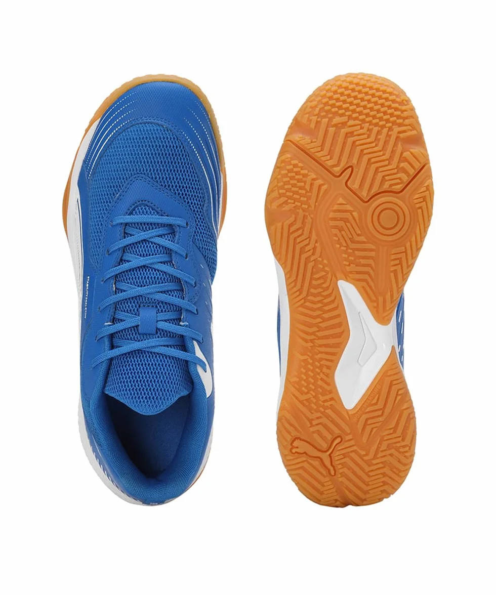 PUMA Solarflash Iii buty do hali unisex, Puma Team Royal PUMA biały, 42 EU