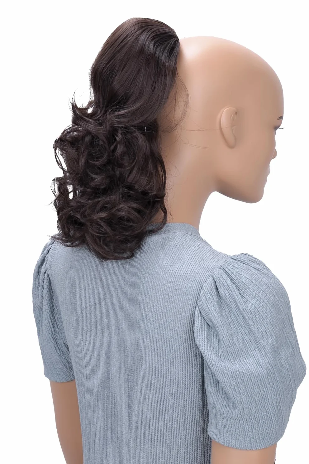CAISHA 30 cm Ponytail Warkocz Kucyk Przed?u?anie W?osów Obszernie Pofalowane Czekoladowy Br?z PH202