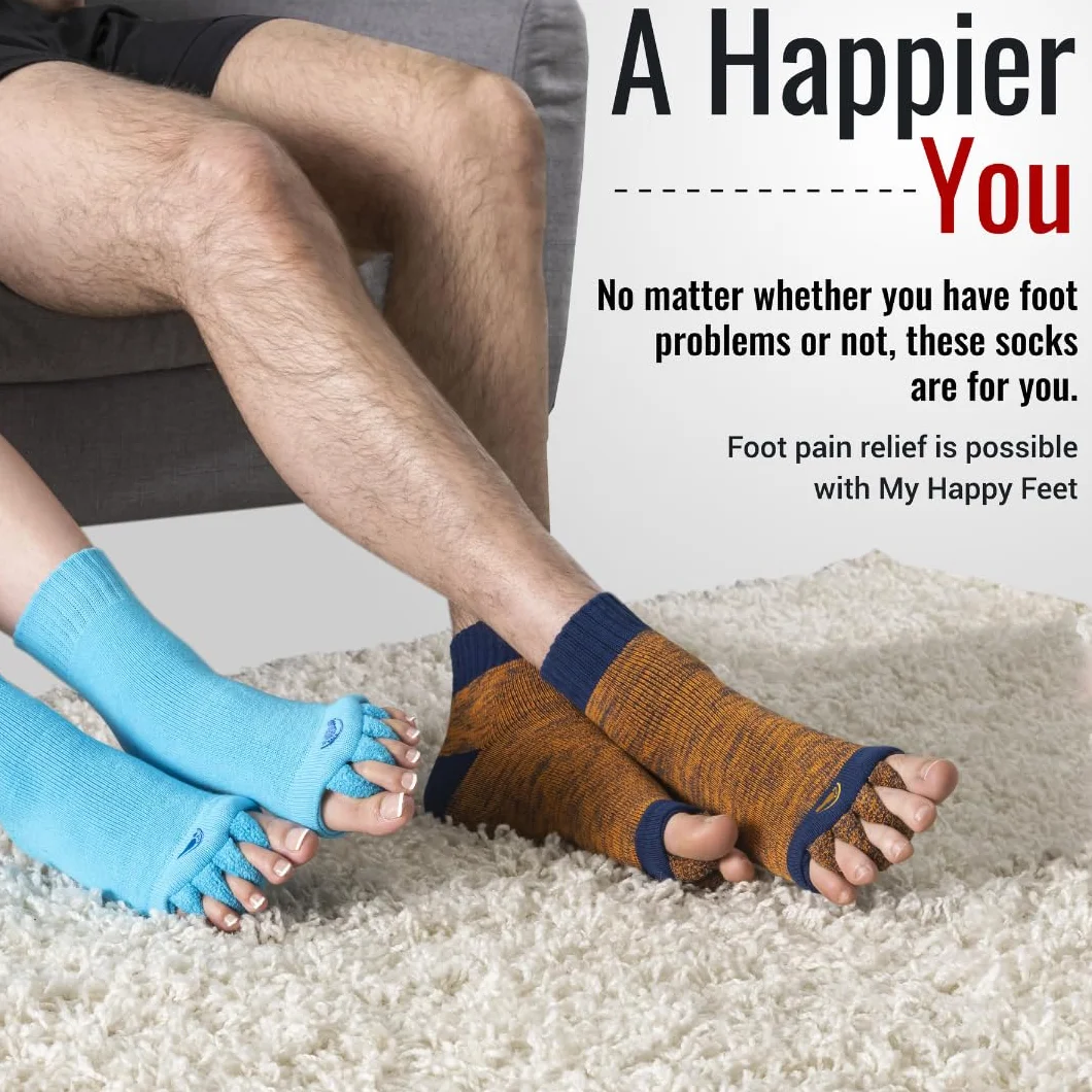 Skarpety The Original Foot Alignment Socks, pomarańczowo-niebieskie, rozm.: L