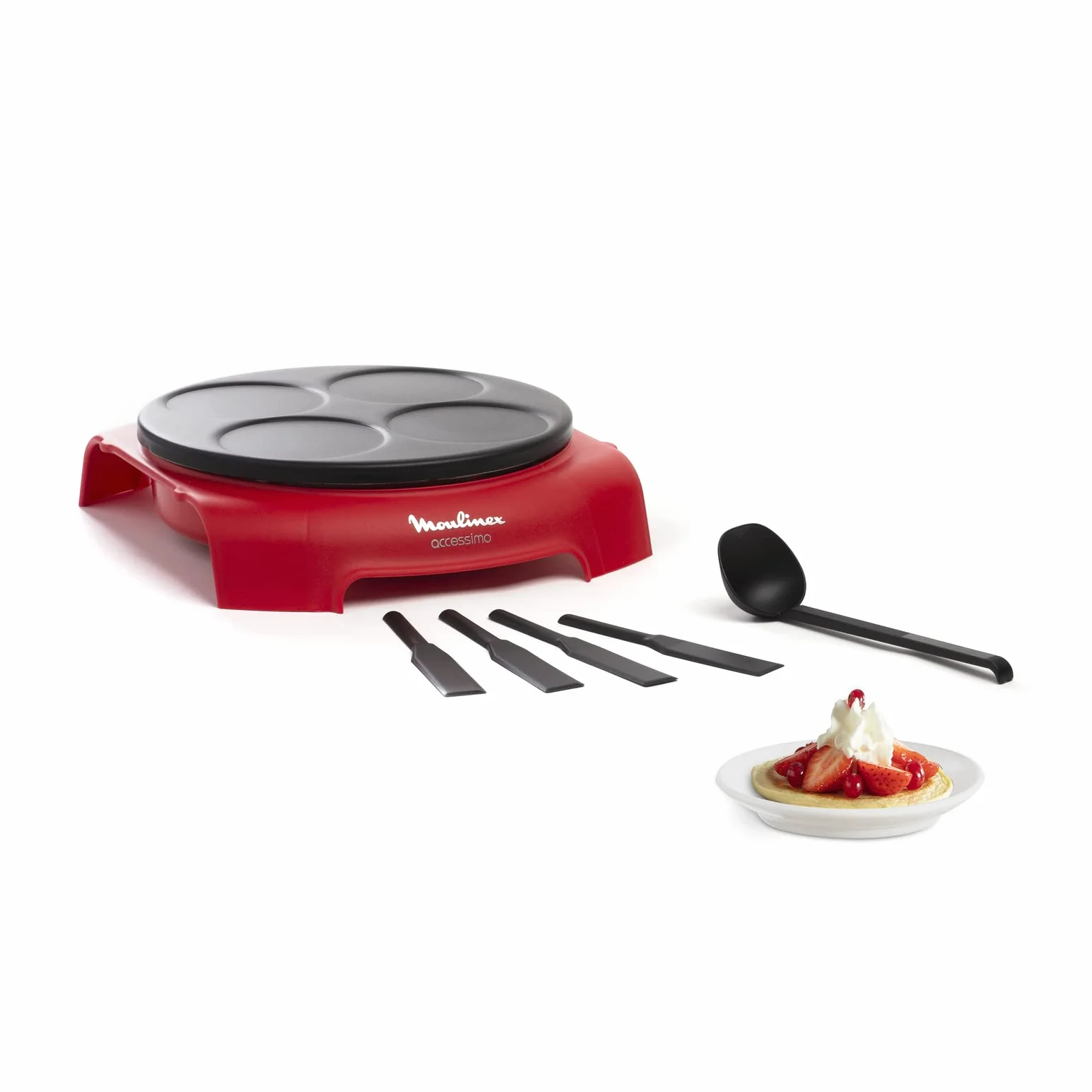 Moulinex PY312511 ACCESSIMO Pancake Party-Runde Red