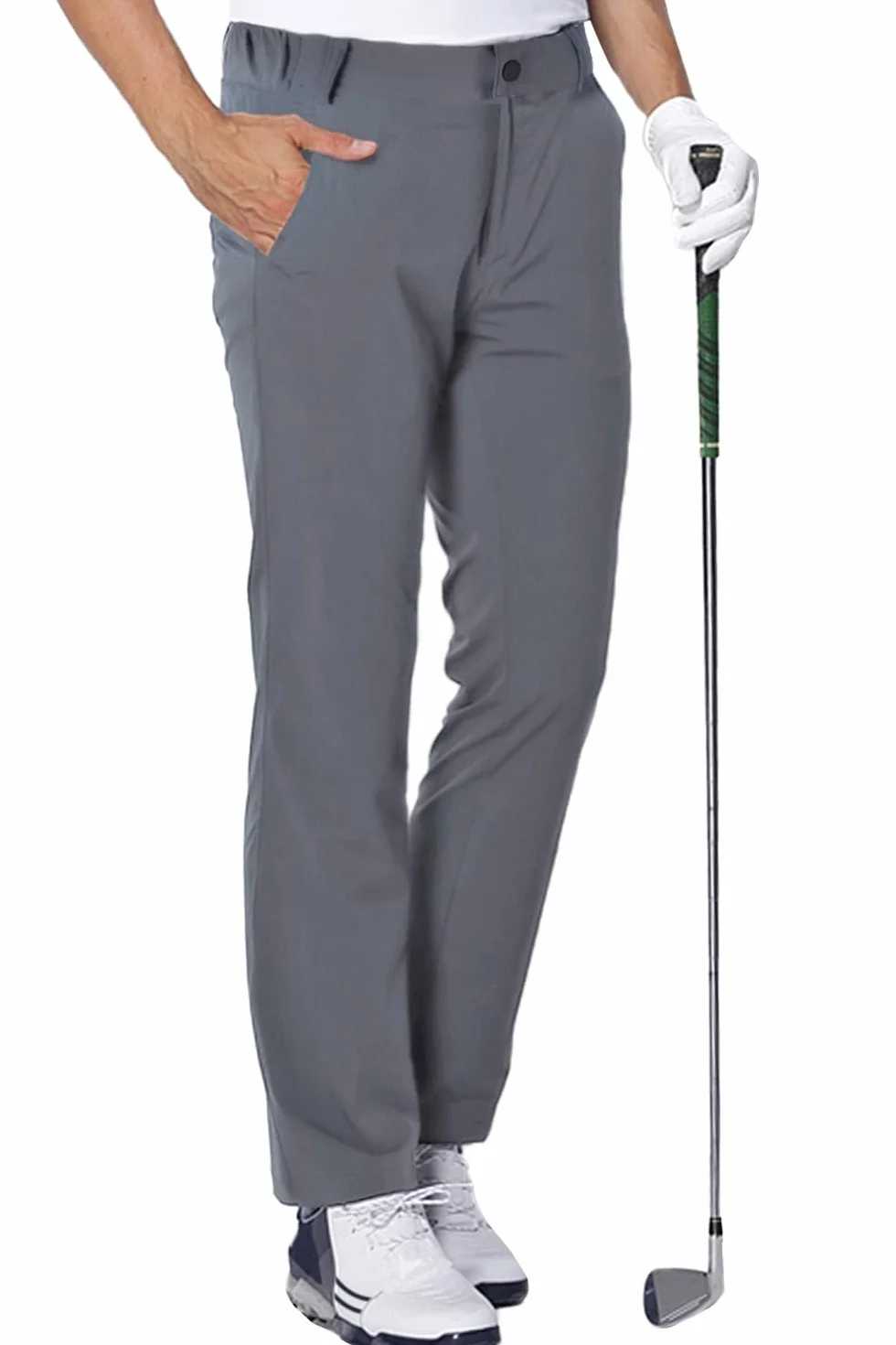 Męskie spodnie golfowe, wodoodporne, rozciągliwe, sportowe spodnie golfowe z 4 kieszeniami