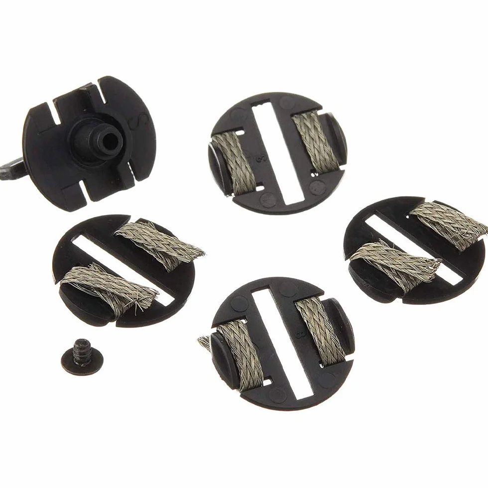 Scalextric C8329 ostrza prowadzące x 4, talerze warkocze x 4 i zestaw śrub akcesoria w skali 1:32