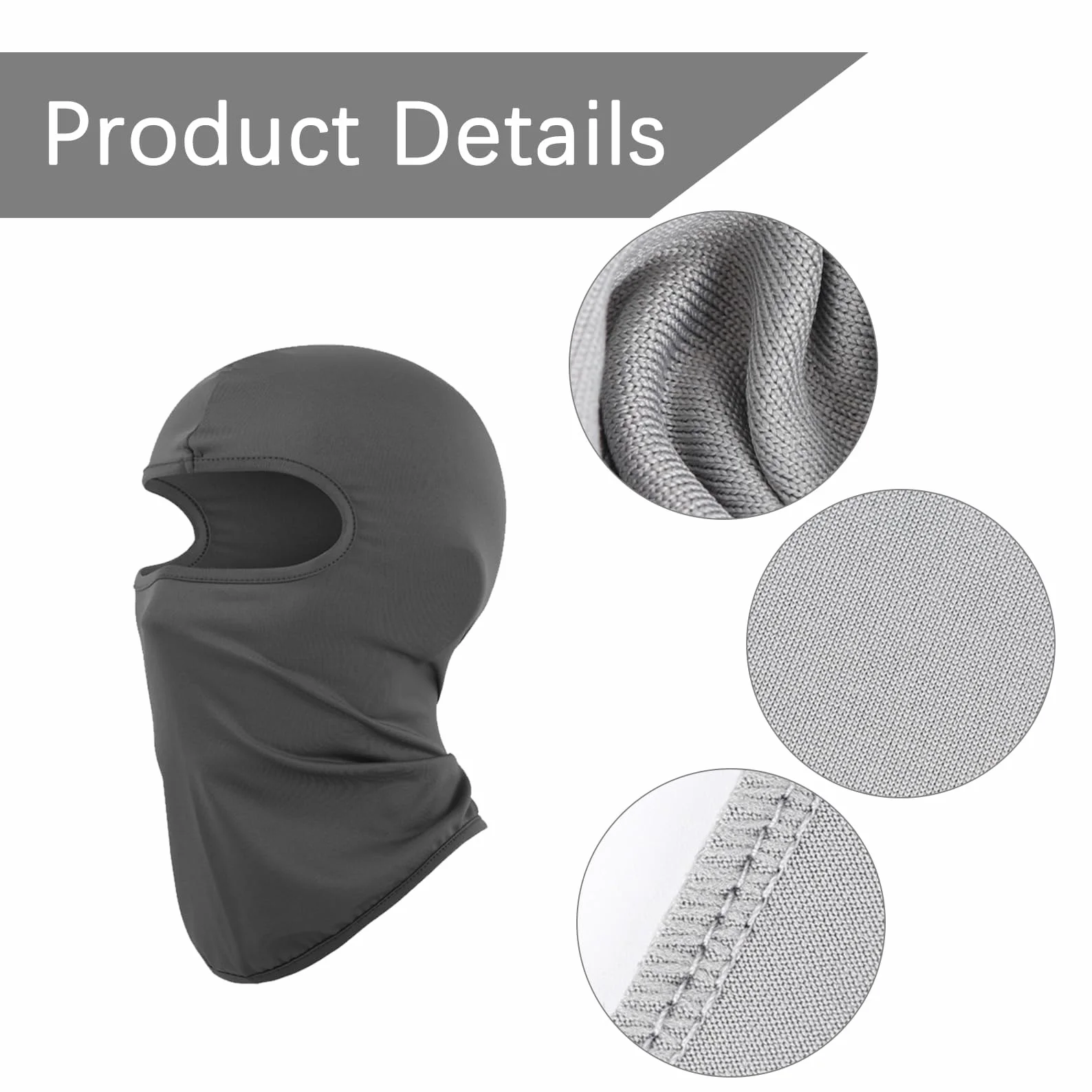Kominiarka dziecięca, kominiarka dziecięca, kominiarka dla dzieci, kominiarka sztormowa, czarna, czapka rowerowa pod kask, Cool Balaclava, wiatroszczelna, dla chłopców i dziewczynek (czarna