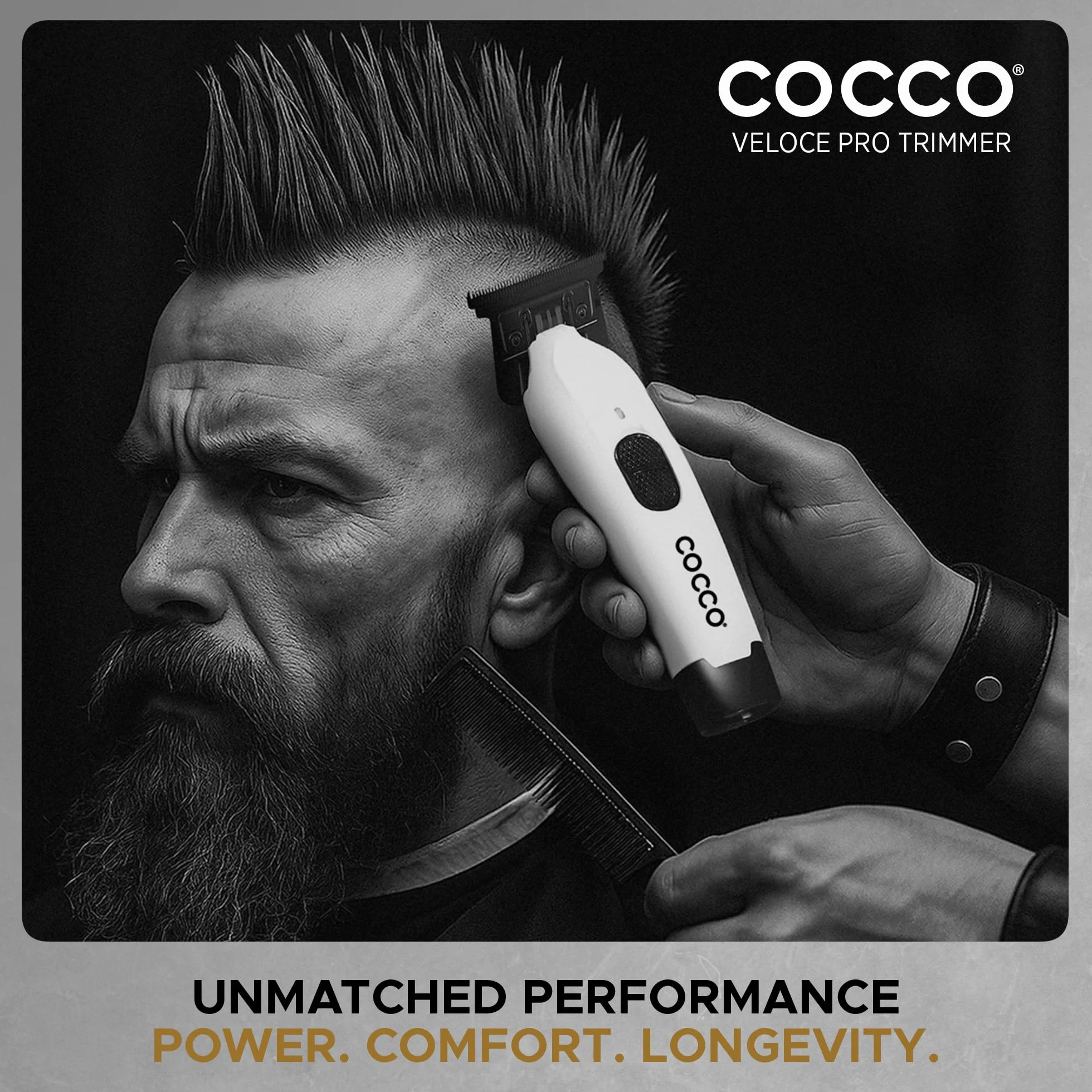 Cocco Veloce Pro Trimmer Collection Precyzyjne trymery bezprzewodowe metalowe DLC Blade