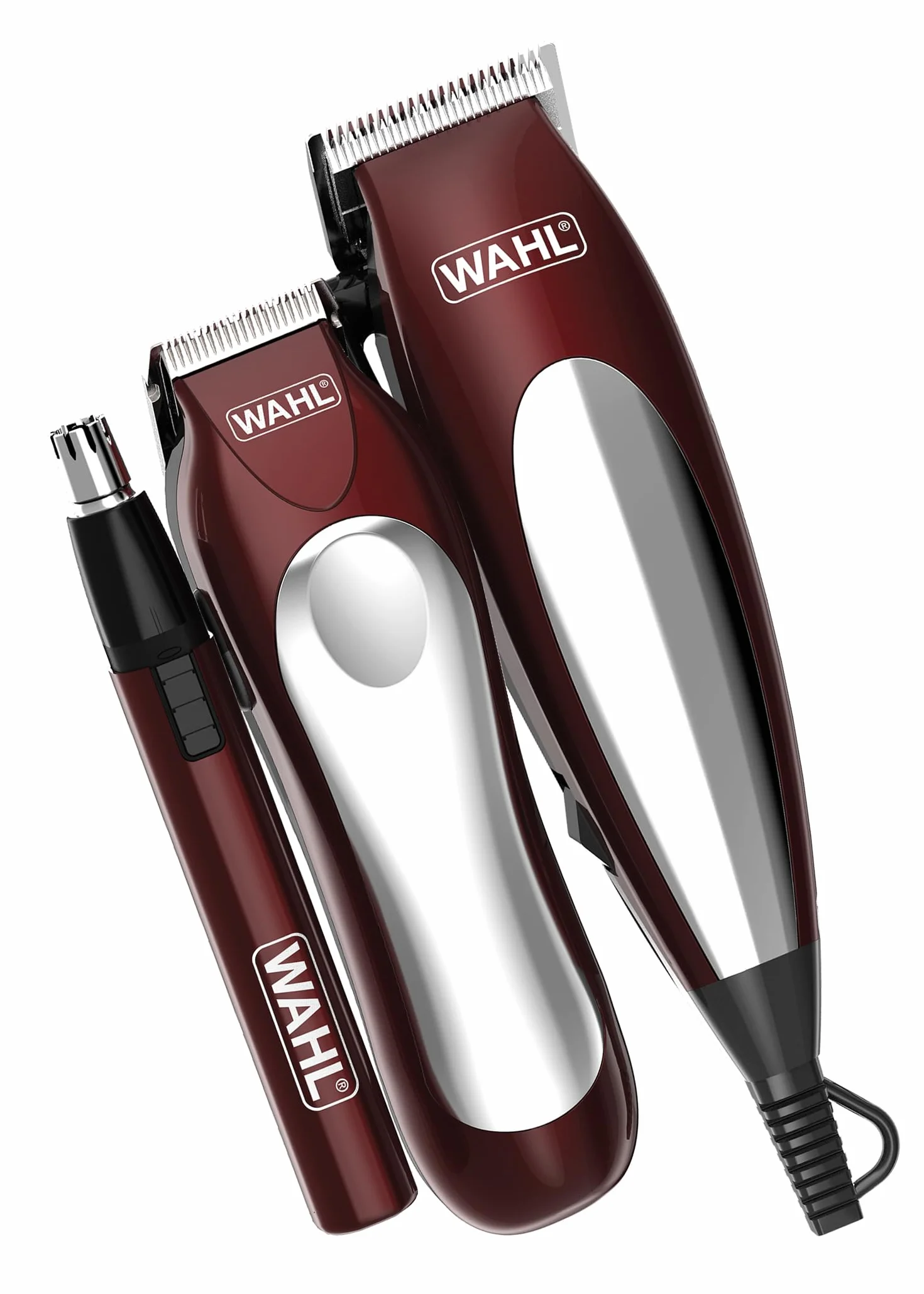 Wahl Home Pro Combo 3w1, zestaw prezentowy do strzyżenia włosów, maszynka do strzyżenia włosów dla mężczyzn, przewodowa golarka do głowy, trymer do brody dla mężczyzn, trymer do zarostu