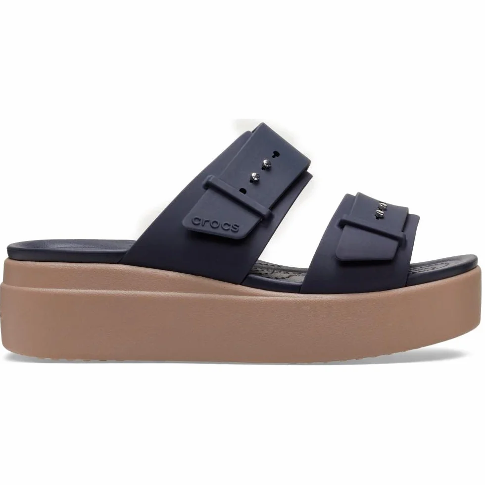 Crocs Kobiety Brooklyn Buckle Low WedgeSandał na koturnie