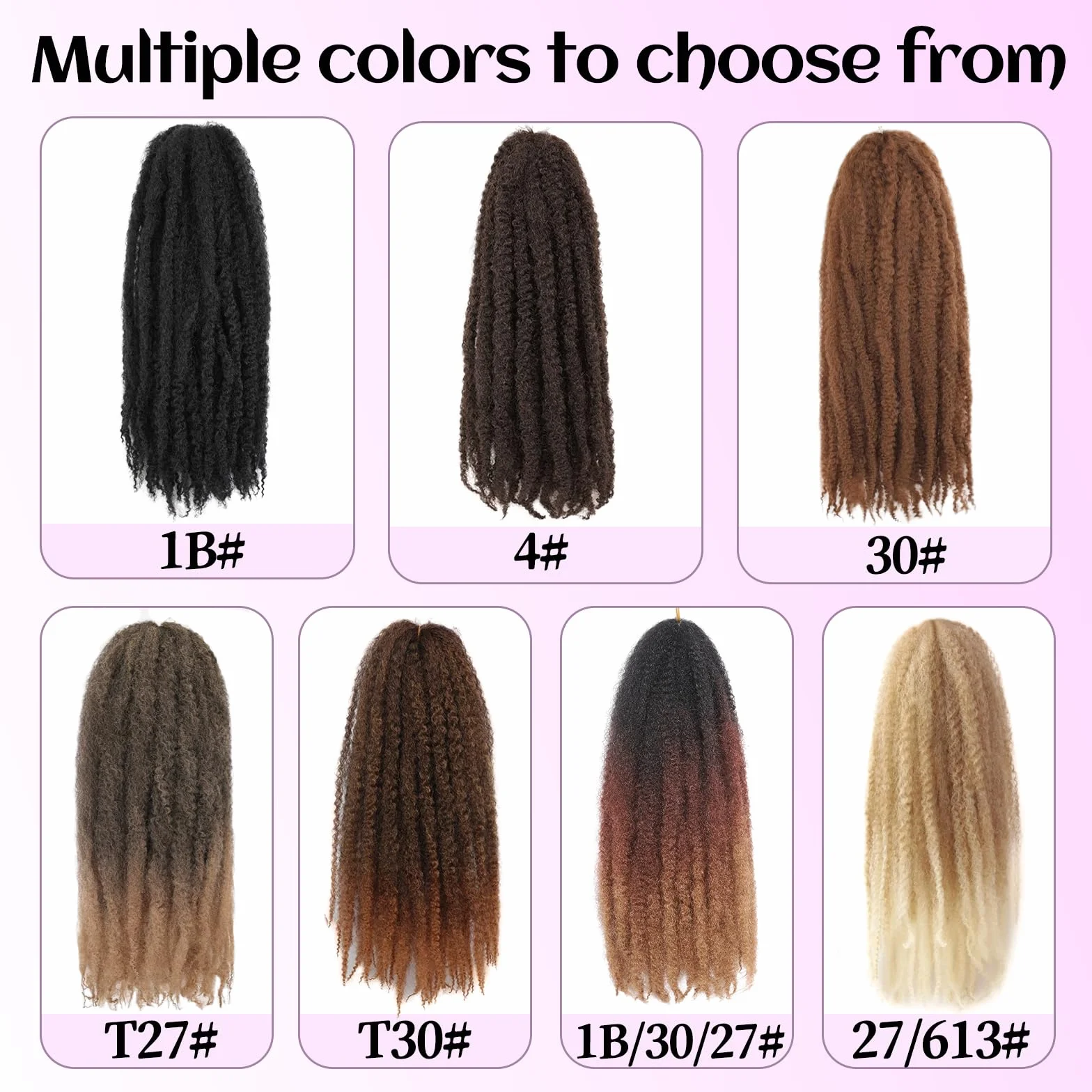 Marley Twist Warkocze do włosów Marley Twist Włosy Długie kubańskie Marleys Afro Kinky Curly Twists Faux Locs Warkocze szydełkowe Syntetyczne Warkocze szydełkowe Przedłużki do włosów (T30