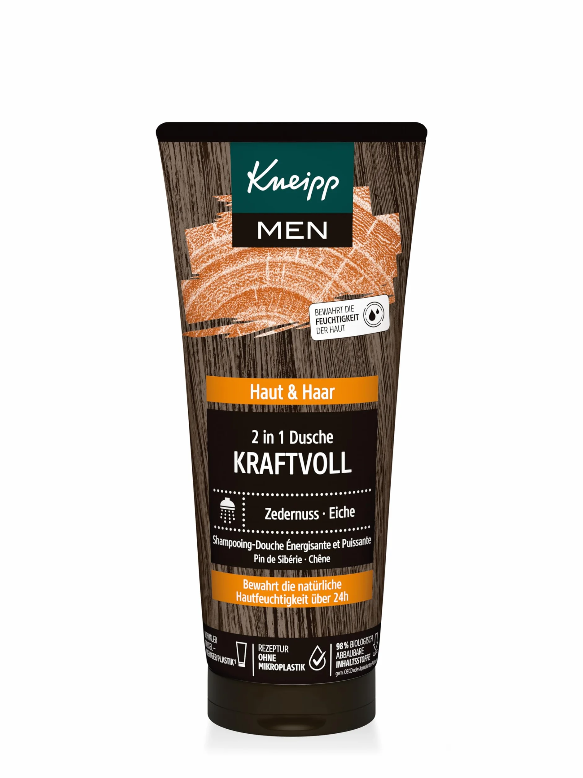 Kneipp Zestaw upominkowy dla mężczyzn - 2 w 1 męskie prysznice firmy Kneipp w oryginalnym rozmiarze - prezent wellness dla mężczyzn - Kneipp Men: pielęgnacja mężczyzn z kompetencjami natury - 2 x 200