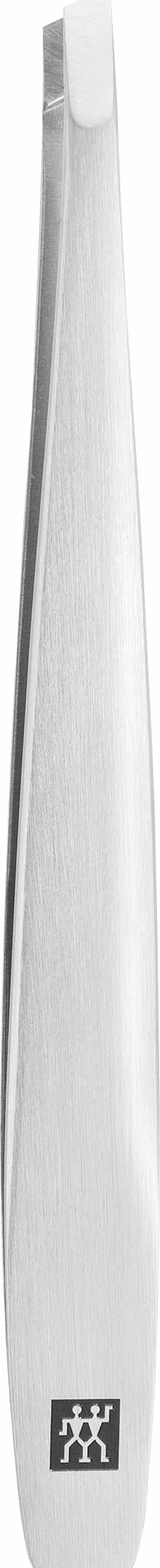 ZWILLING Pęseta skośna (wyrywanie brwi, usuwanie drzazg, ręcznie szlifowane, chropowate końcówki, hipoalergiczna), premium, srebrna, 90 mm