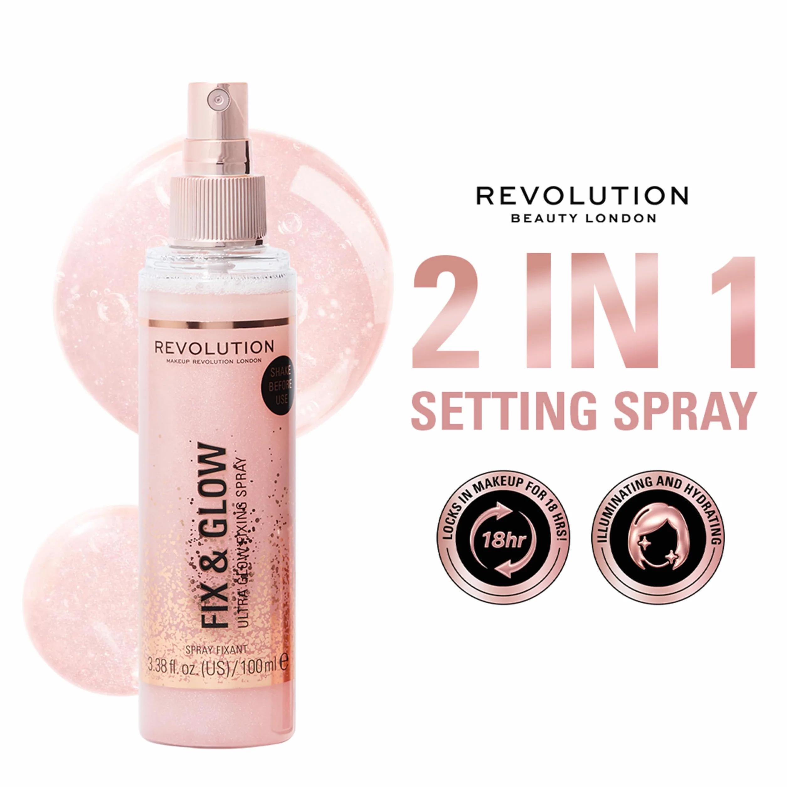 Makeup Revolution Conceal & Define Infinte Spray utrwalający 100 ml