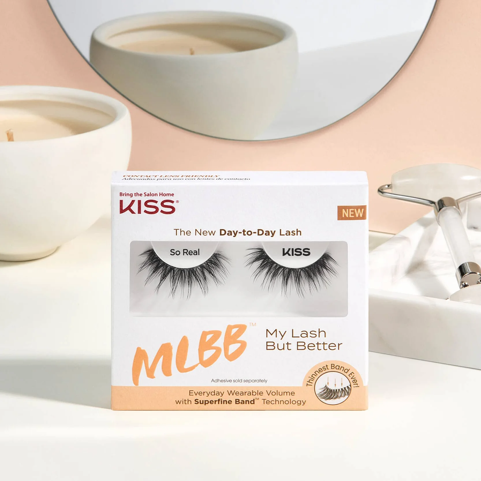 Kiss sztuczne rzęsy My Lash But Better - So Real, 1 para rzęs, 1 klej 1g