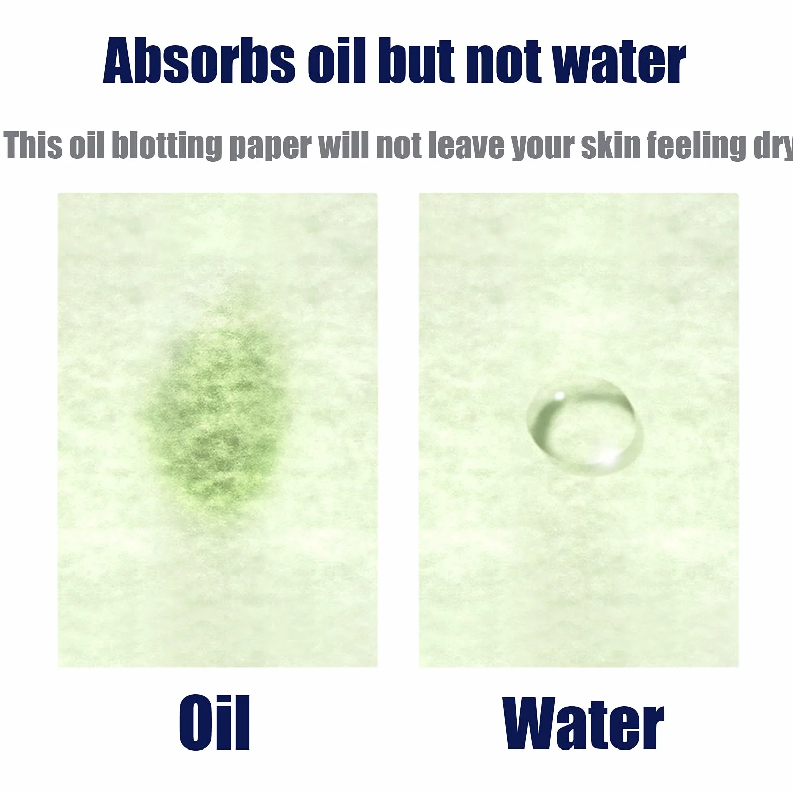 Blotting Paper, 300 sztuk bibułek do prasowania, papier do tłustej pielęgnacji skóry, dla mężczyzn i kobiet, nadaje się do skóry tłustej (styl 3 A)