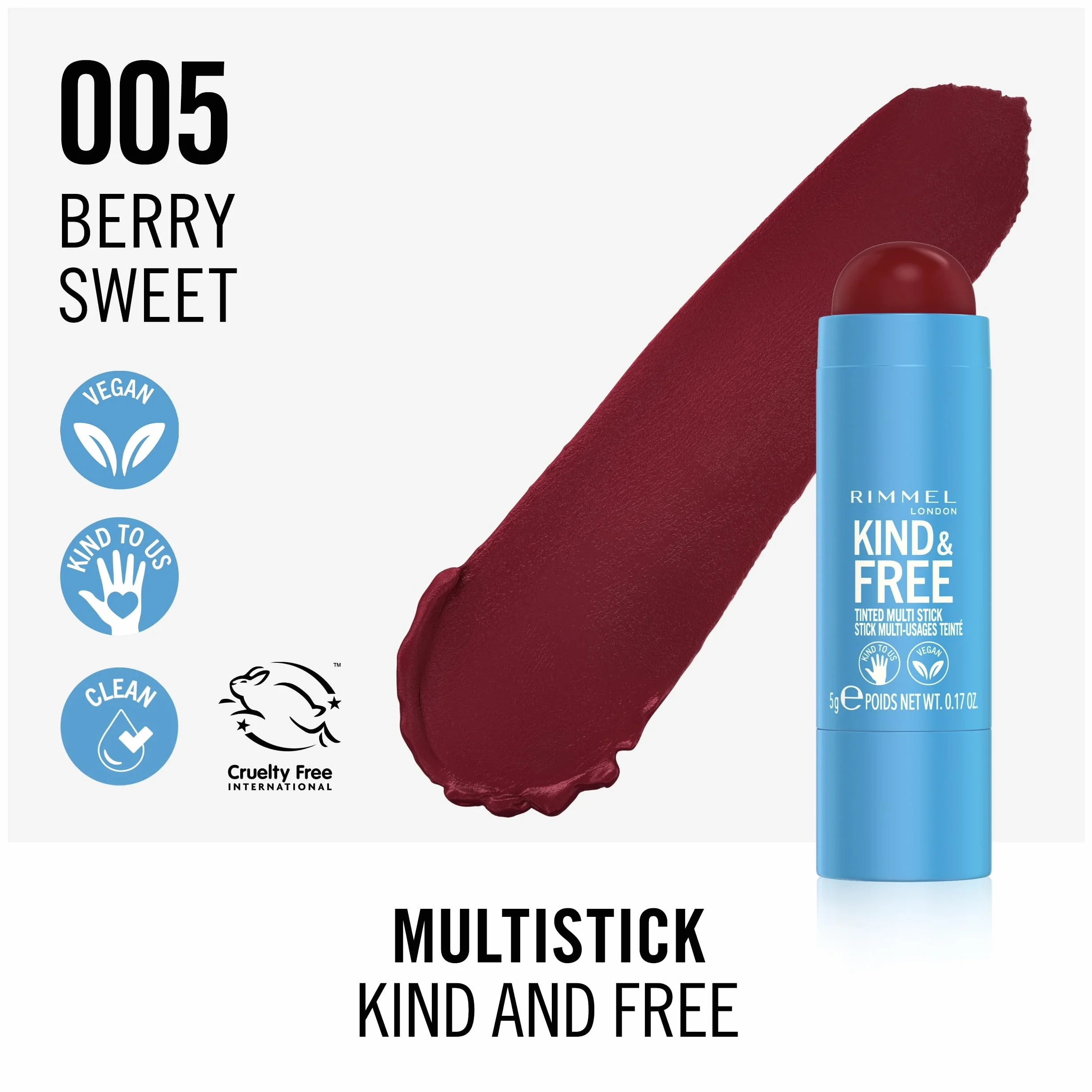 Rimmel Kind & Free Multi-Stick 005 Berry Sweet