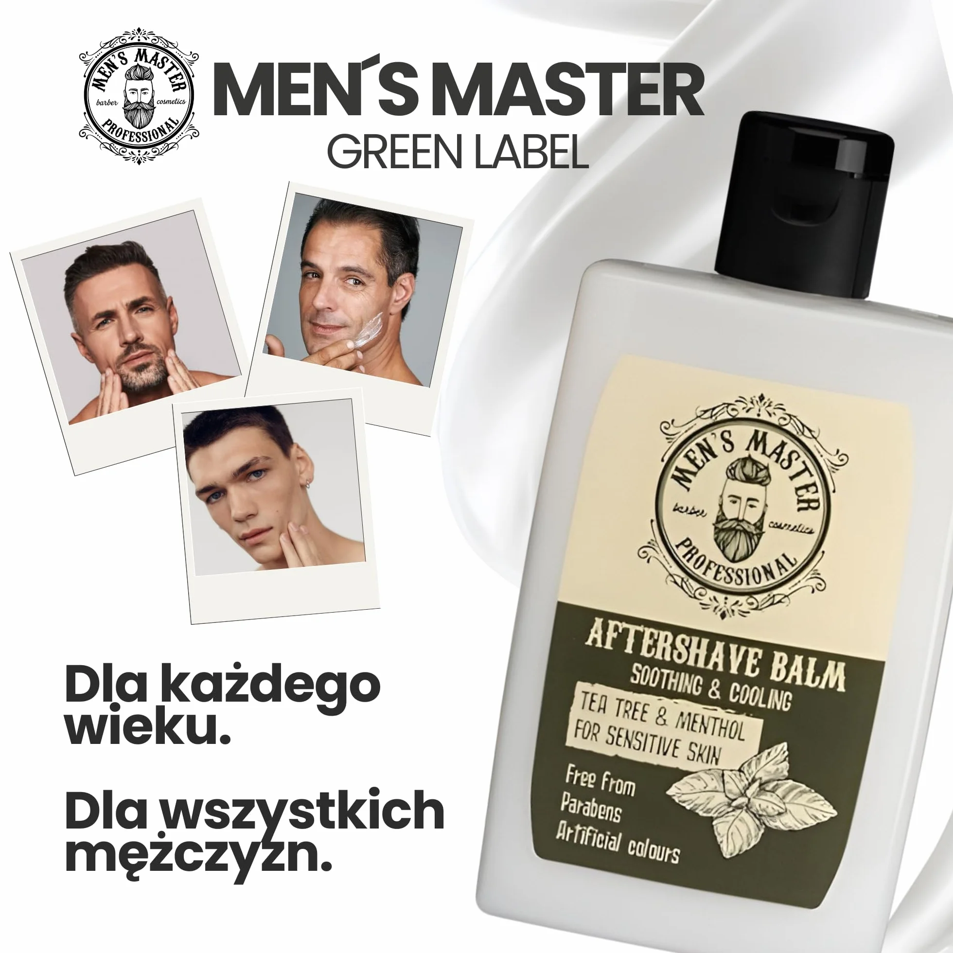 Master Balsam po goleniu z zieloną herbatą i mentolem 120 ML dla mężczyzn