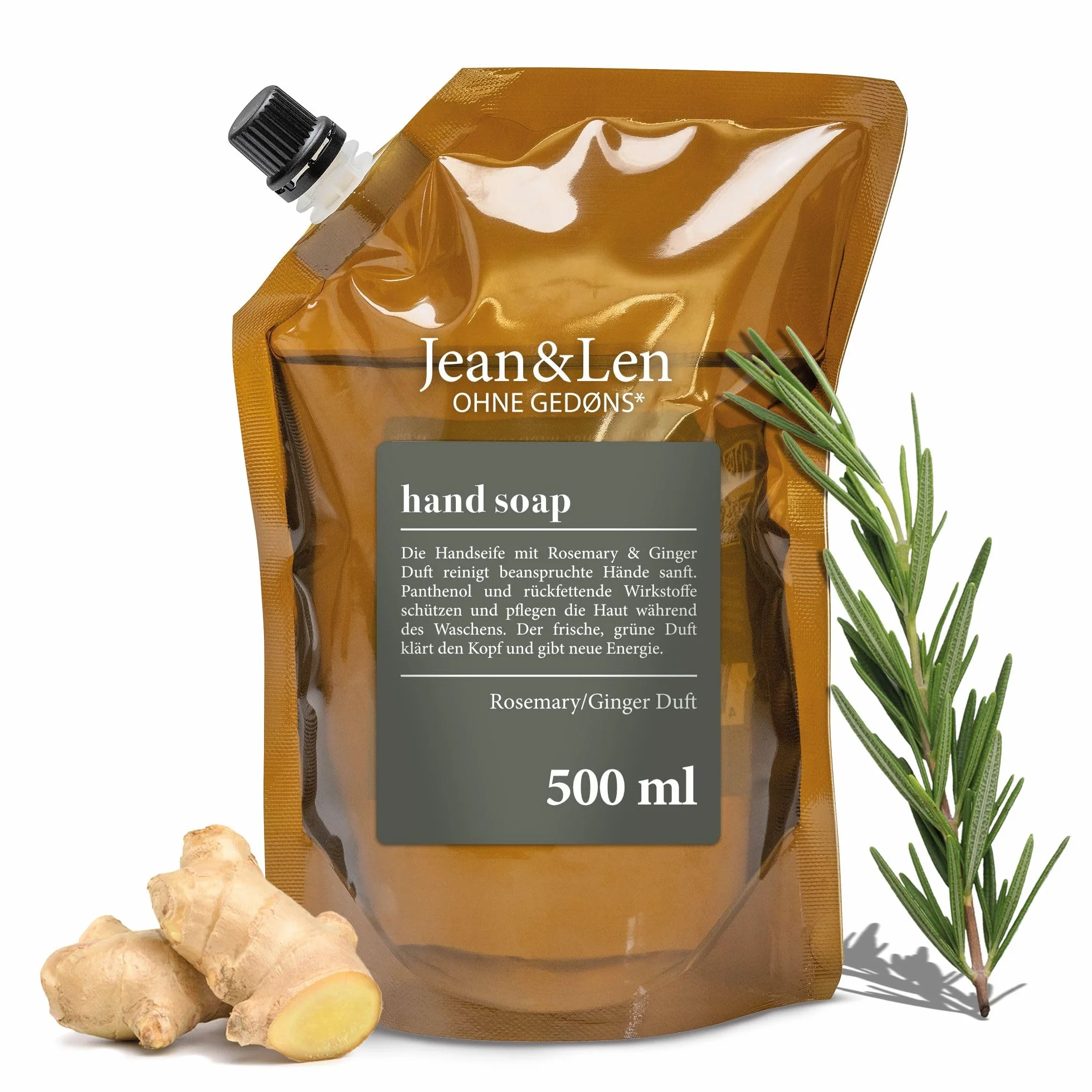 Jean & Len Rosemary & Ginger Mydło w Płynie 500 ml
