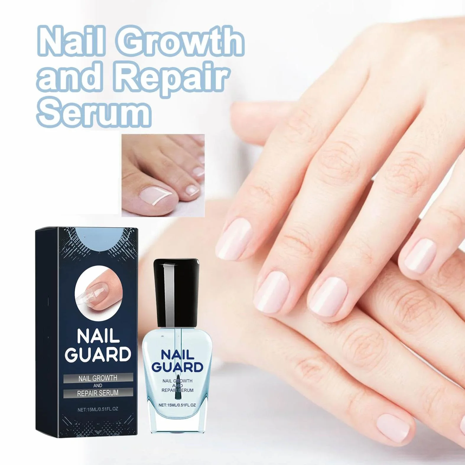 OnyxGuard serum do napraw i wzrostu paznokci, pielęgnacja i odżywka, rewitalizuje i wzmacnia (2 sztuki)