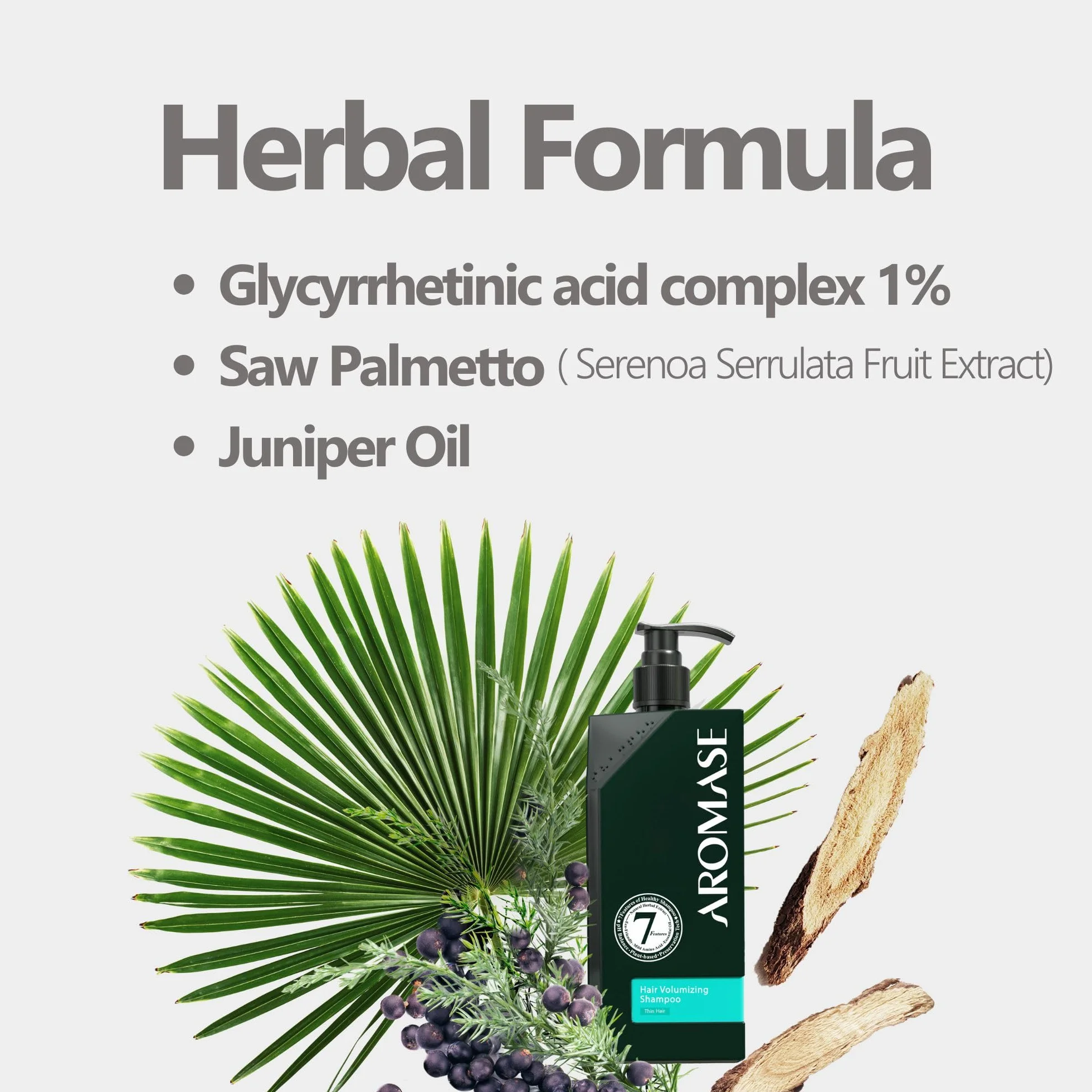 AROMASE Szampon przeciwzmarszczkowy przeciw wypadaniu włosów – skuteczny w przypadku tendencji do wypadania włosów, wzmacnia cebulki włosów i stymuluje porost włosów – 400 ml