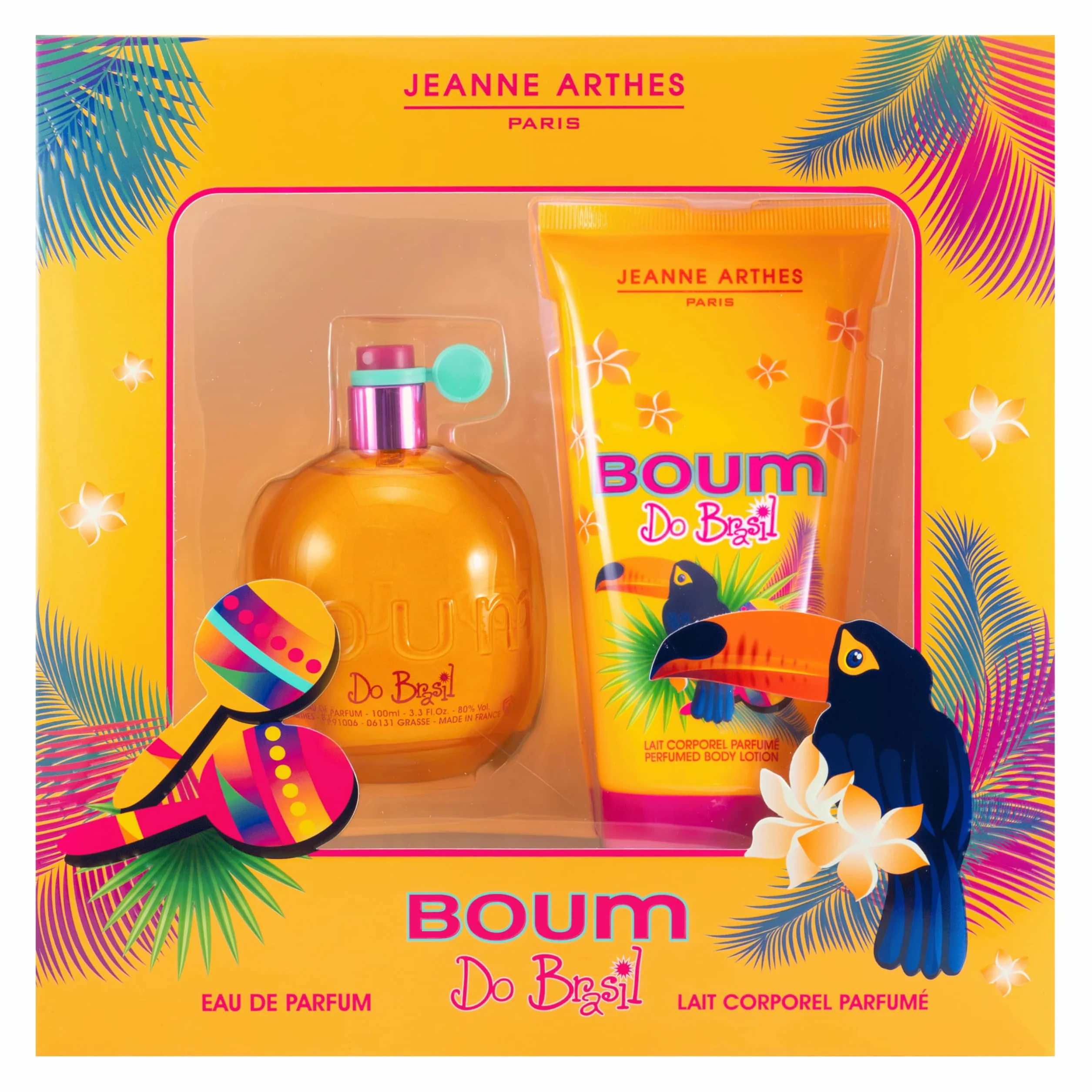 JEANNE ARTHES Boum do Brazil Eau de Parfum 100 ml + Mleko do ciała 150 ml Coco Vanilla Perfumy