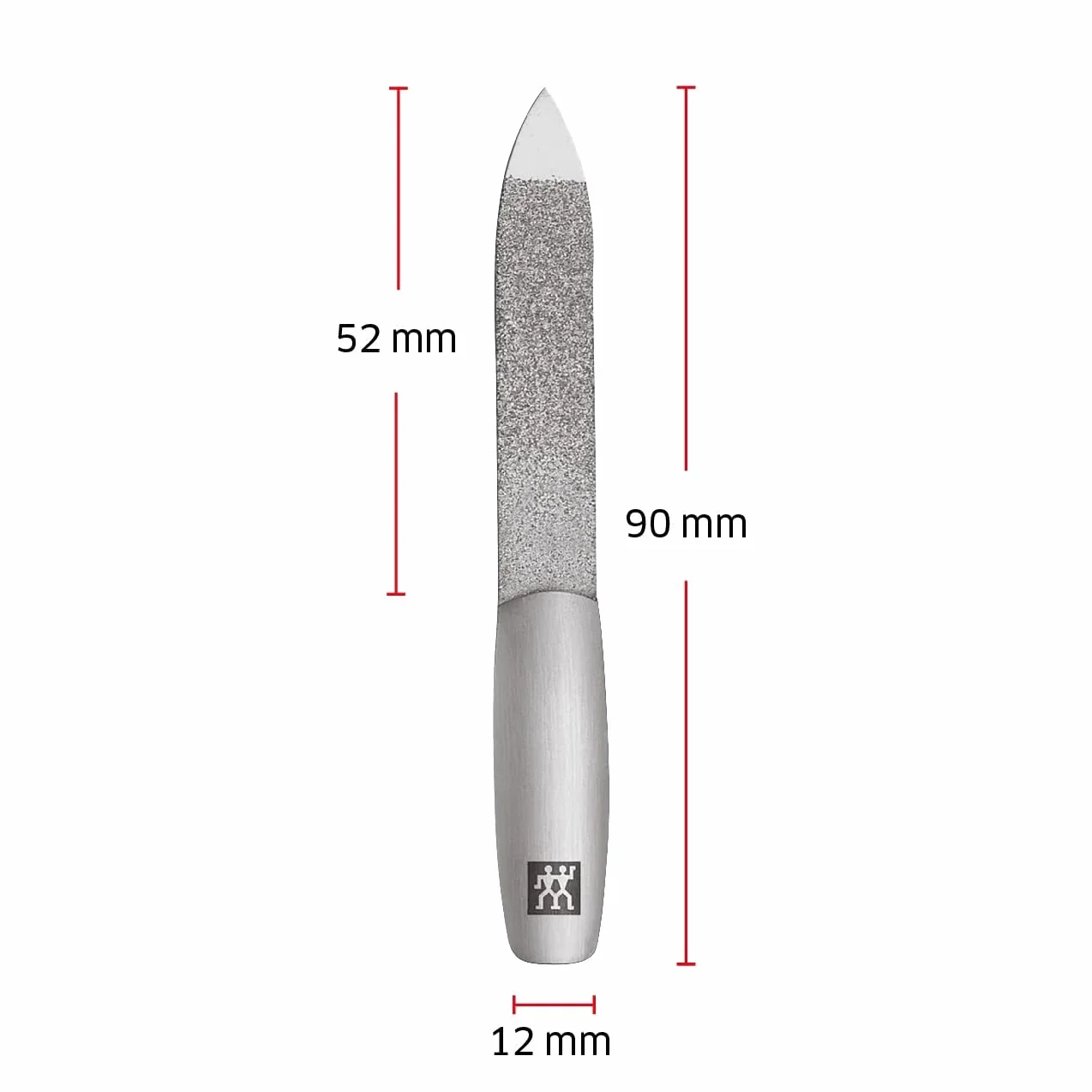 ZWILLING Pilnik do paznokci szafirowy 90 mm czarny