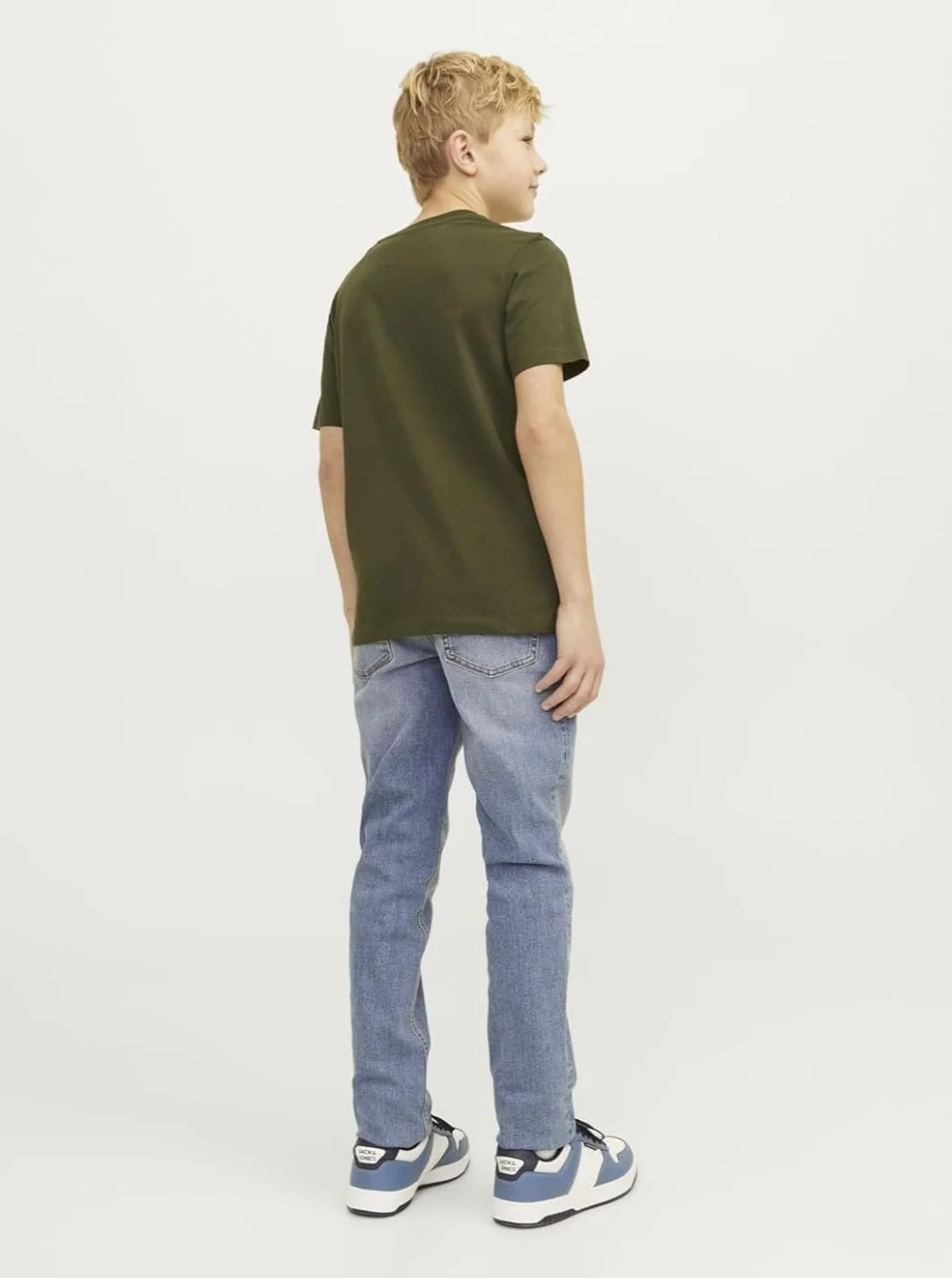 JACK&JONES JUNIOR JJIGLENN JJELASTICATED MF 995 NOOS MNI, Blue Denim, 122