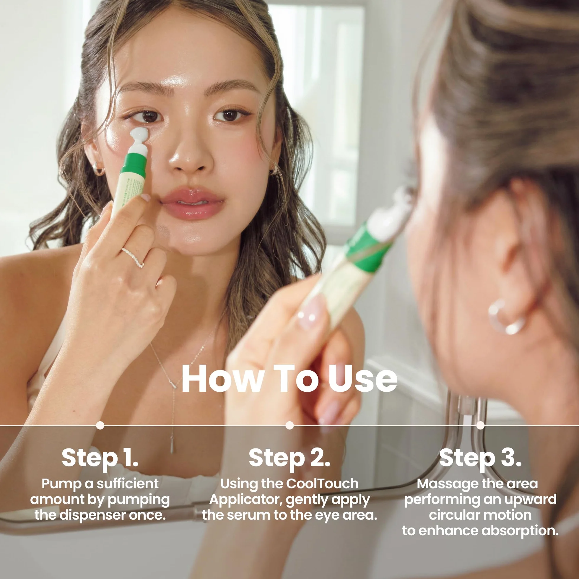 AXIS-Y Wegańskie serum kolagenowe do oczu K Beauty Serum Kolagenowe z potrójnym kwasem hialuronowym i peptydami poprawia elastyczność skóry 0,33 ml.