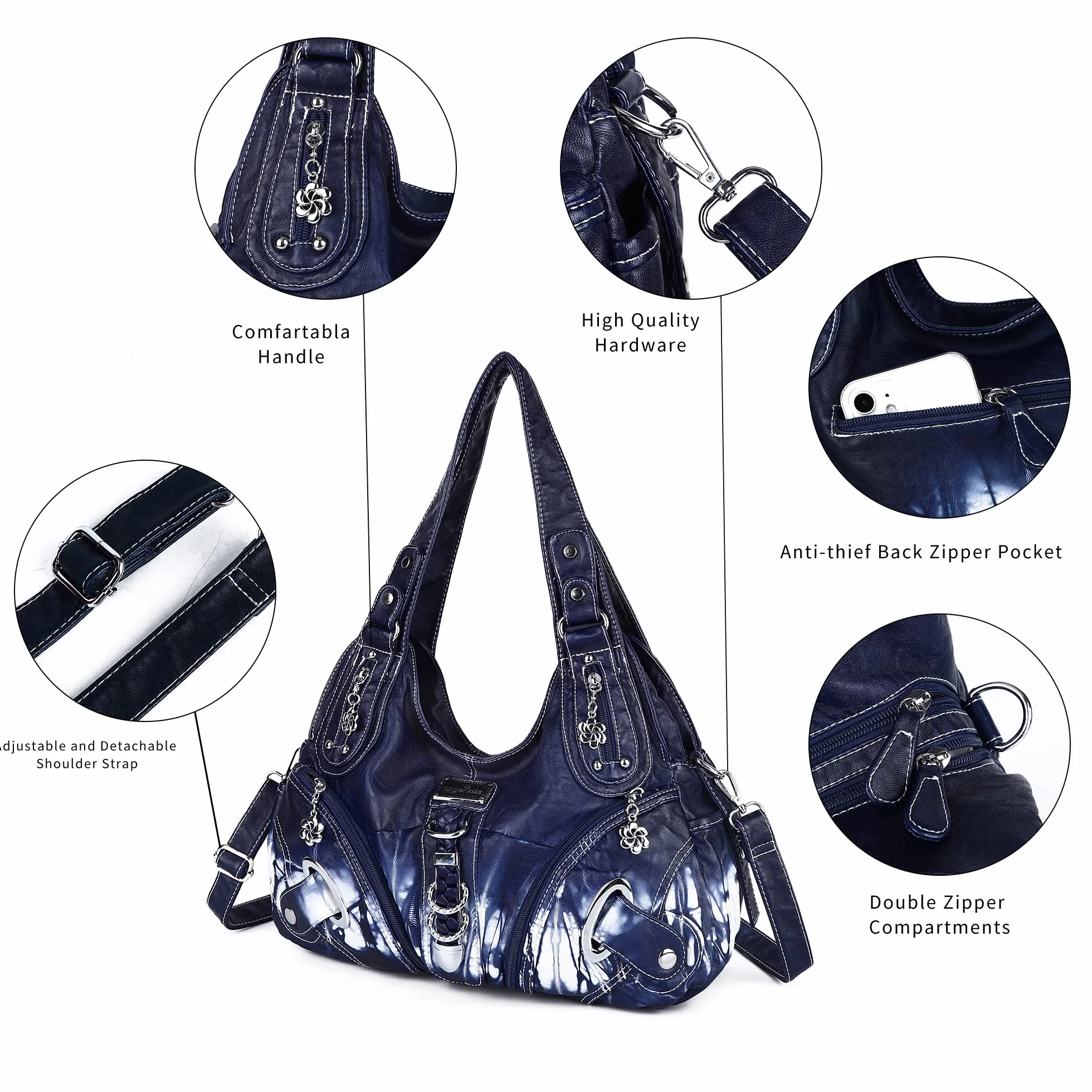 Angel Kiss Torby Hobo Moda Wszechstronna Prosta Codzienna Podróż Kobiety Ak11282