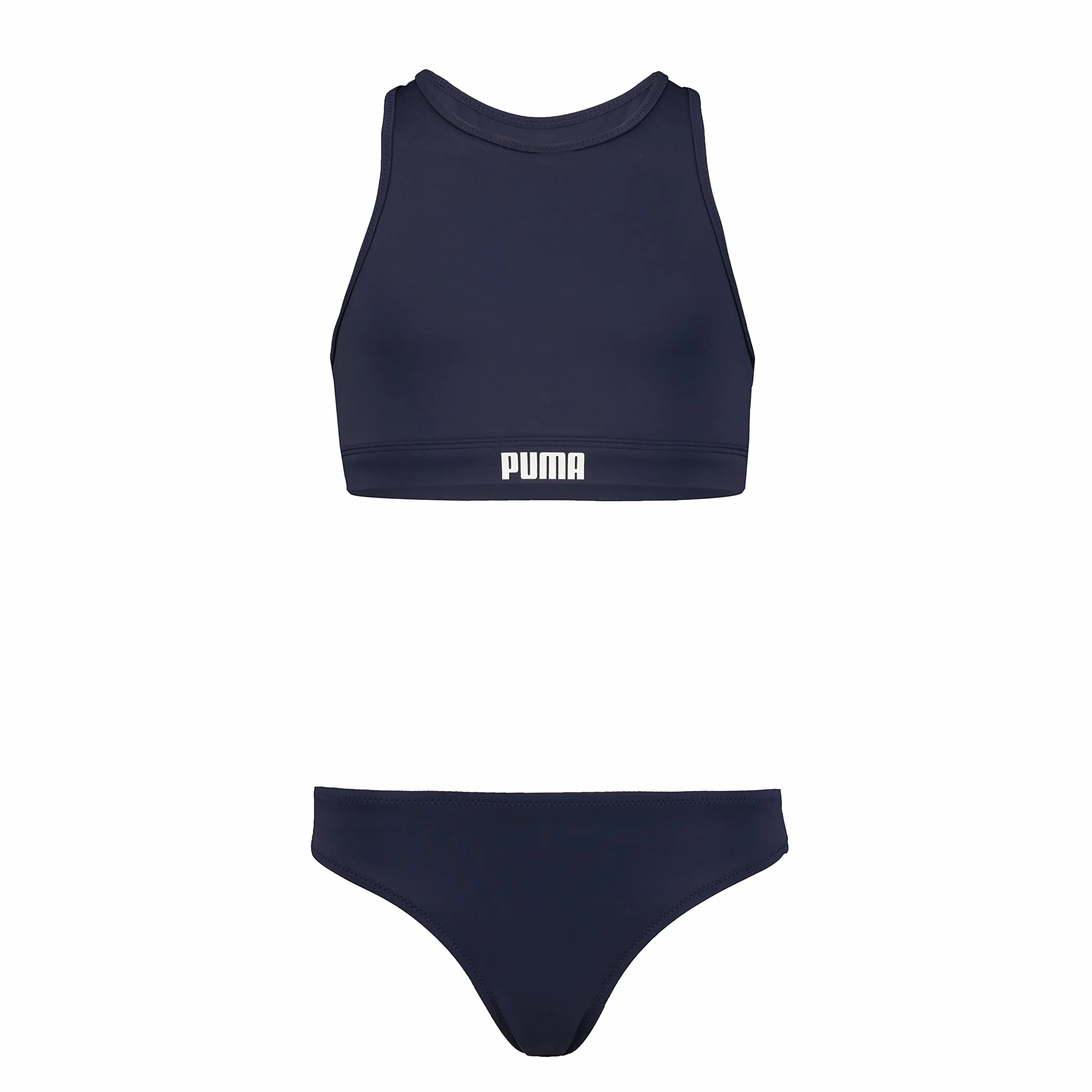 Puma Dziewczynki Racerback Zestaw Bikini, Granatowy, 164