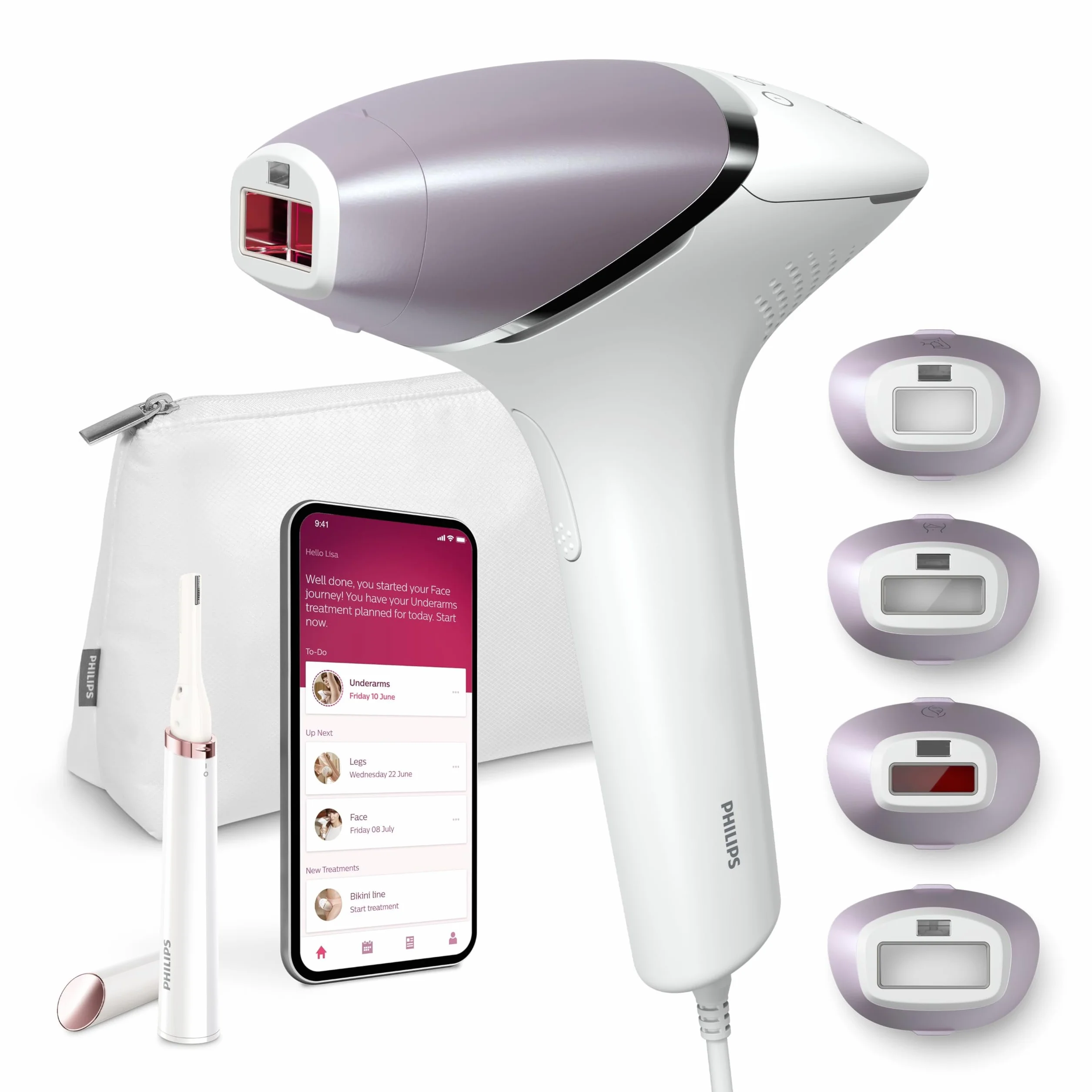 Philips Lumea Prestige BRI949/00 Urządzenie do Usuwania Włosów, Biały, 1,16 kg