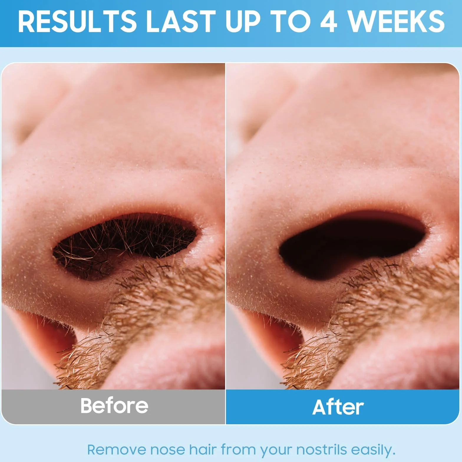Nose Wax Kit, wosk do włosów w nosie, wosk do nosa z 100 g ziaren wosku, 20 pałeczek do włosów w nosie, 10 pojemników, 1 kubek z miarką 100 ml, 10 naklejek na brodę, wosk do usuwania włosów z