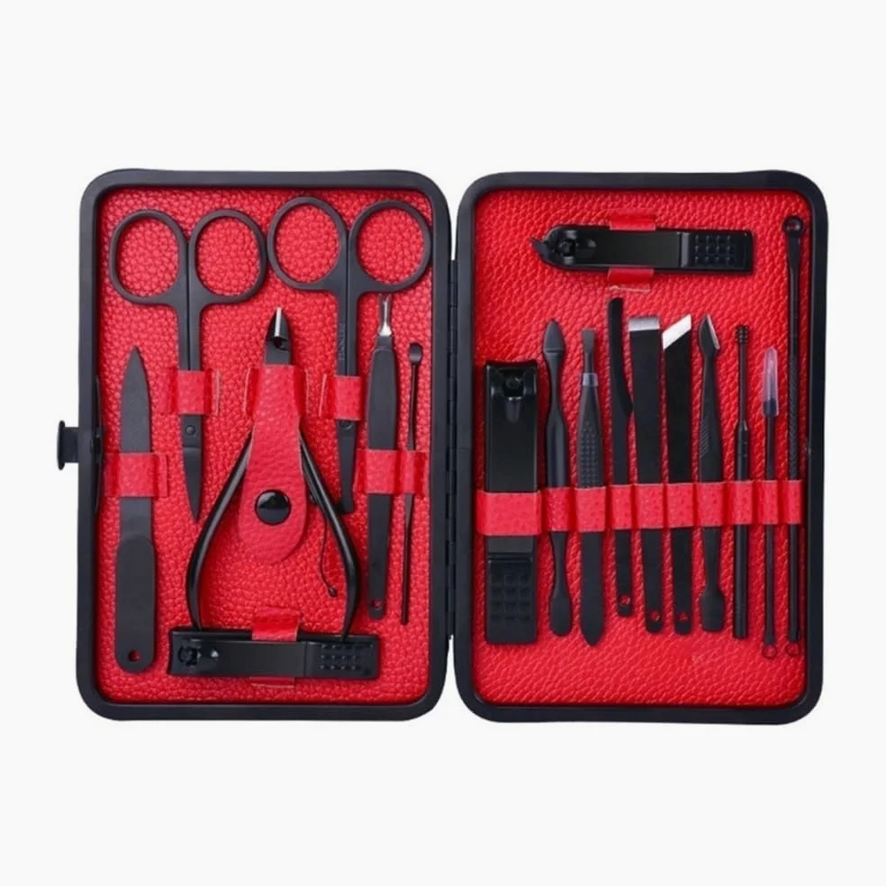 Stainless Steel Nail Care Set, Professional Manicure & Pedicure Kit for Men Women, Obcinacz do paznokci