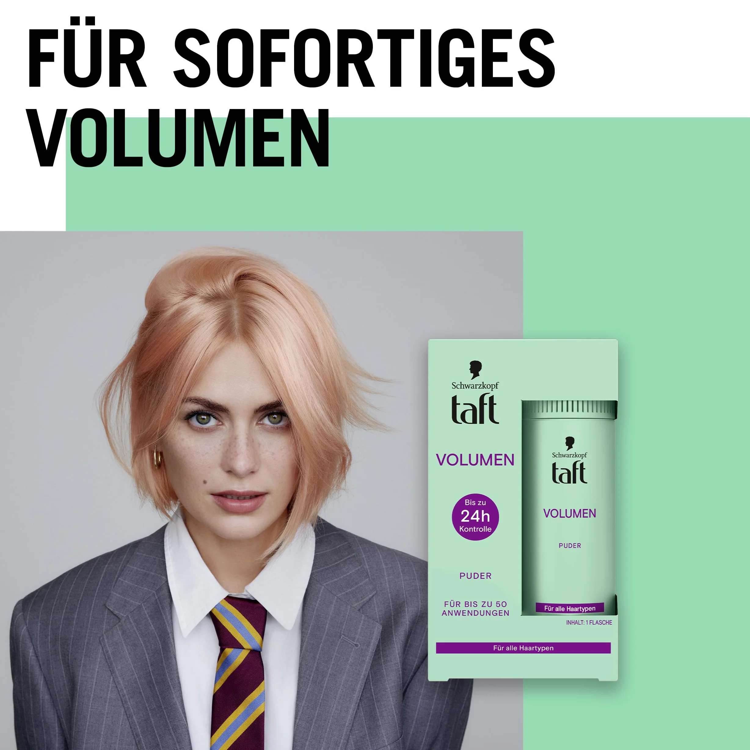 Schwarzkopf TAFT puder do stylizacji włosów objętość 2 x 10 g wegański